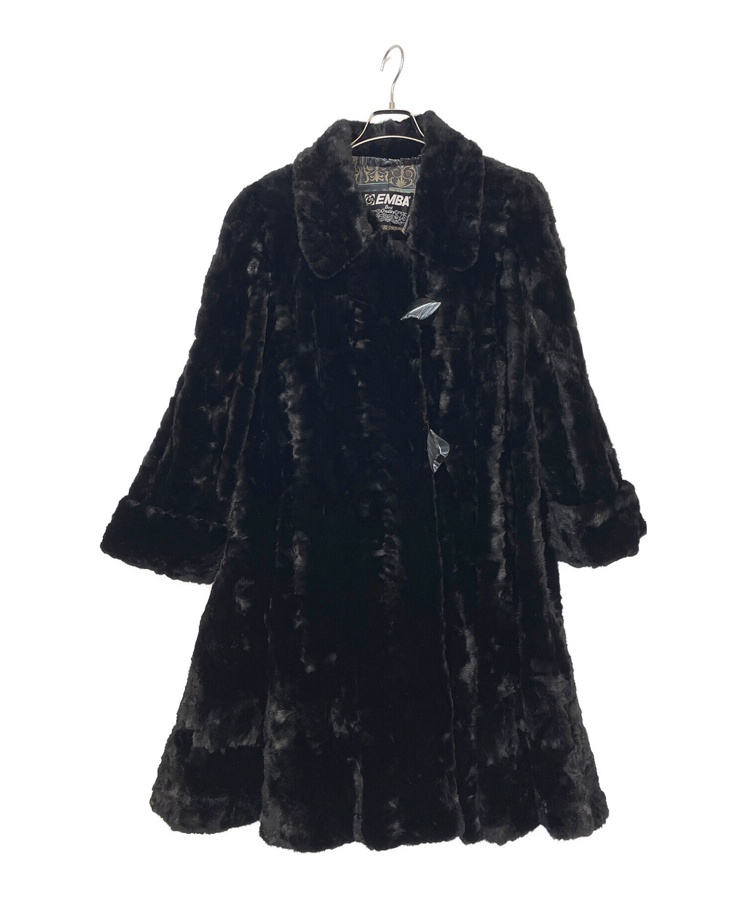 中古・古着通販】EMBA (エンバ) ミンクコート ブラック サイズ 中古・古着通販】EMBA (エンバ) ミンクコート ブラック サイズ