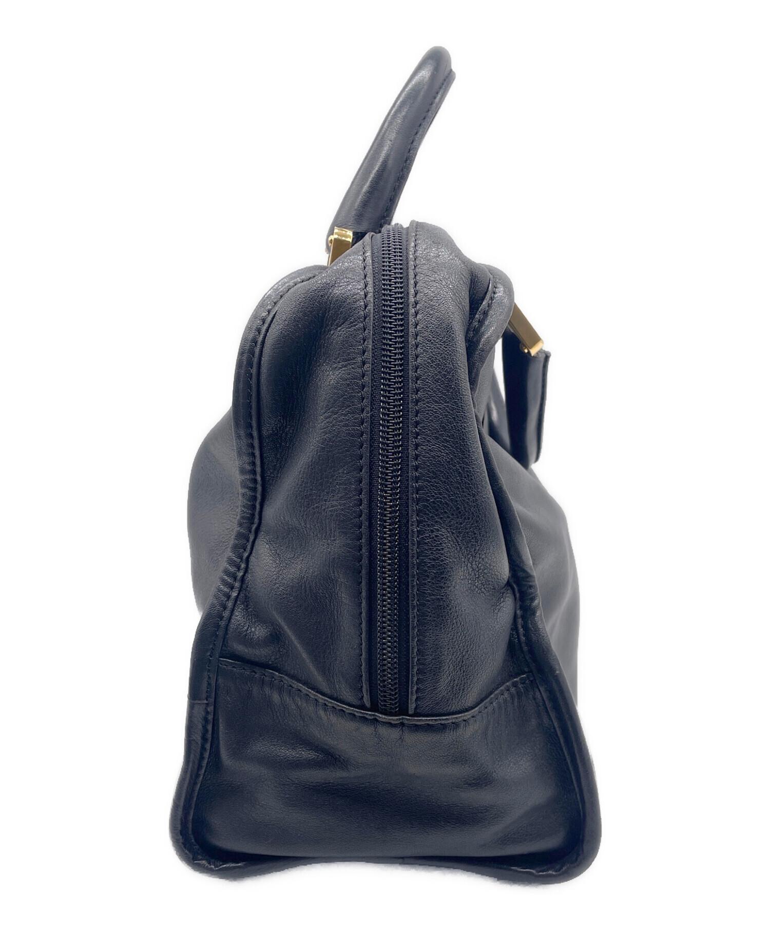 中古・古着通販】LOEWE (ロエベ) ミニボストンバッグ ブラック