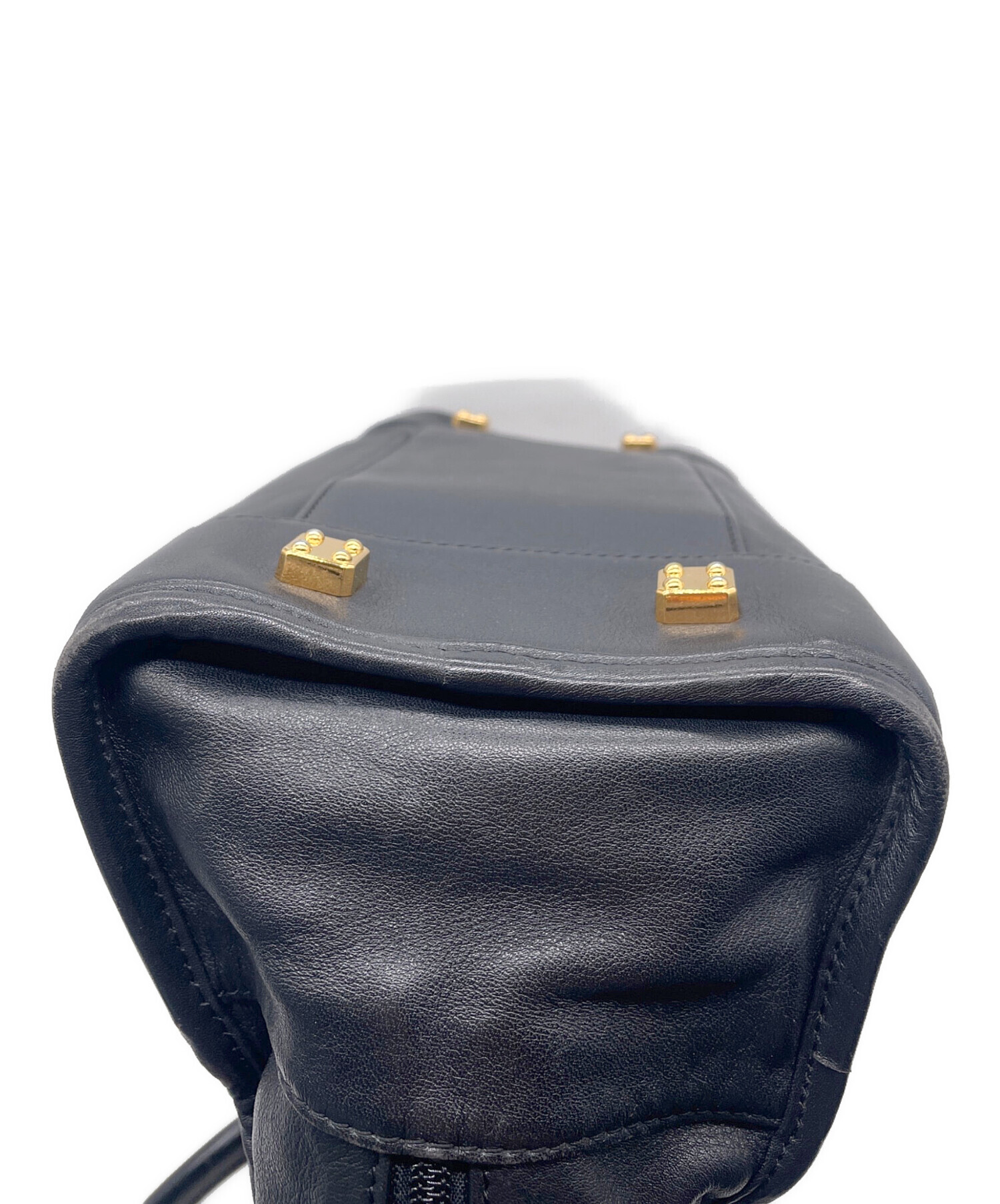 中古・古着通販】LOEWE (ロエベ) ミニボストンバッグ ブラック