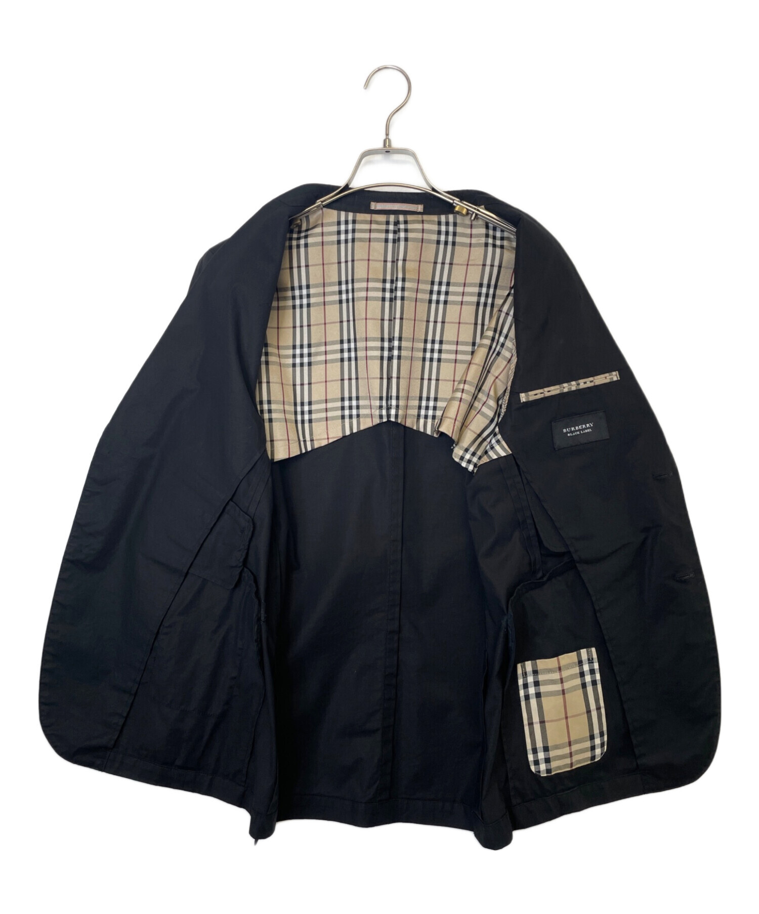 【杉ちゃん】BURBERRY BLACK LABEL テーラードジャケット 中古・古着通販】BURBERRY BLACK LABEL (バーバリーブラックレーベル