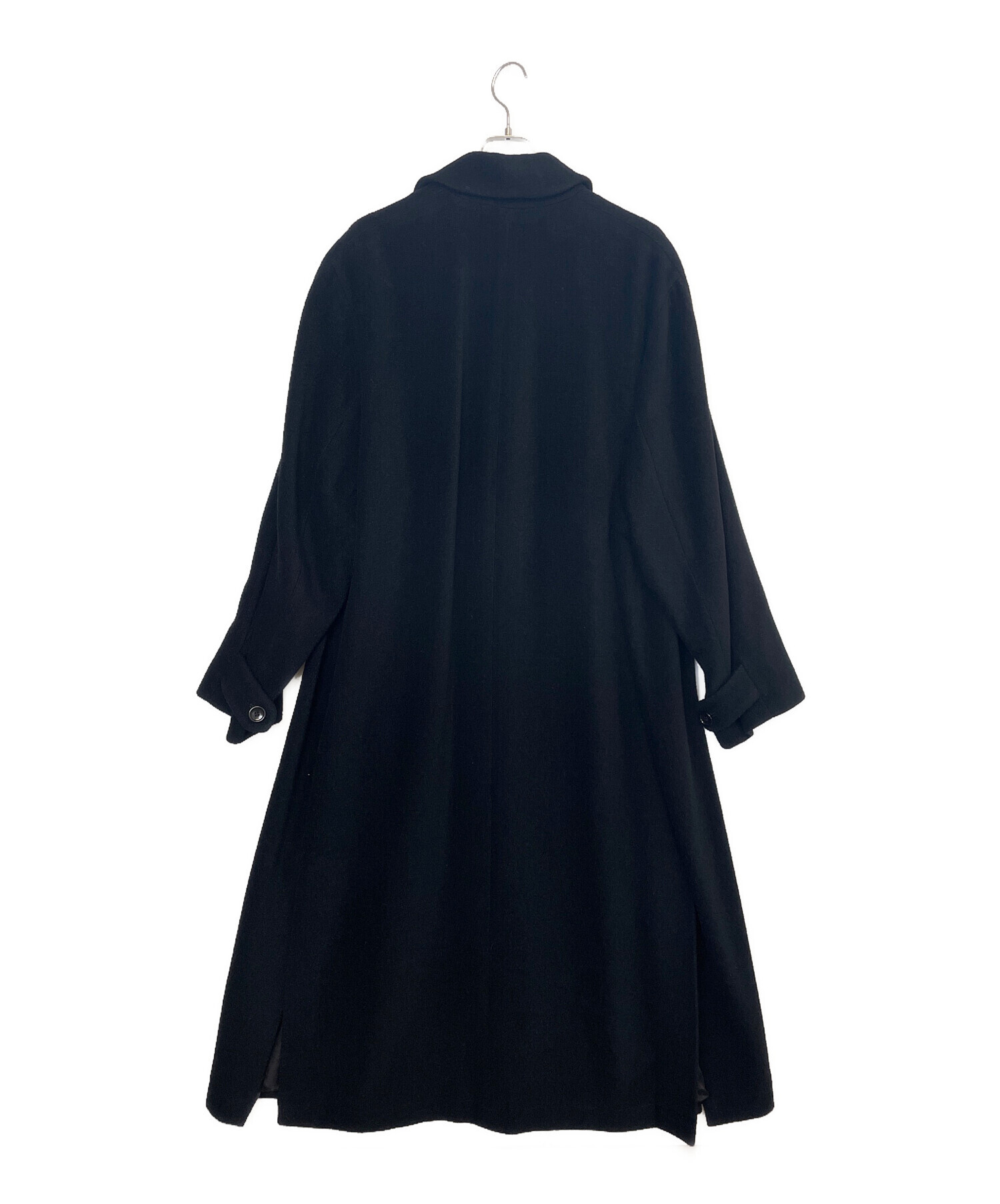 中古・古着通販】KENZO (ケンゾー) ウールステンカラーコート ブラック