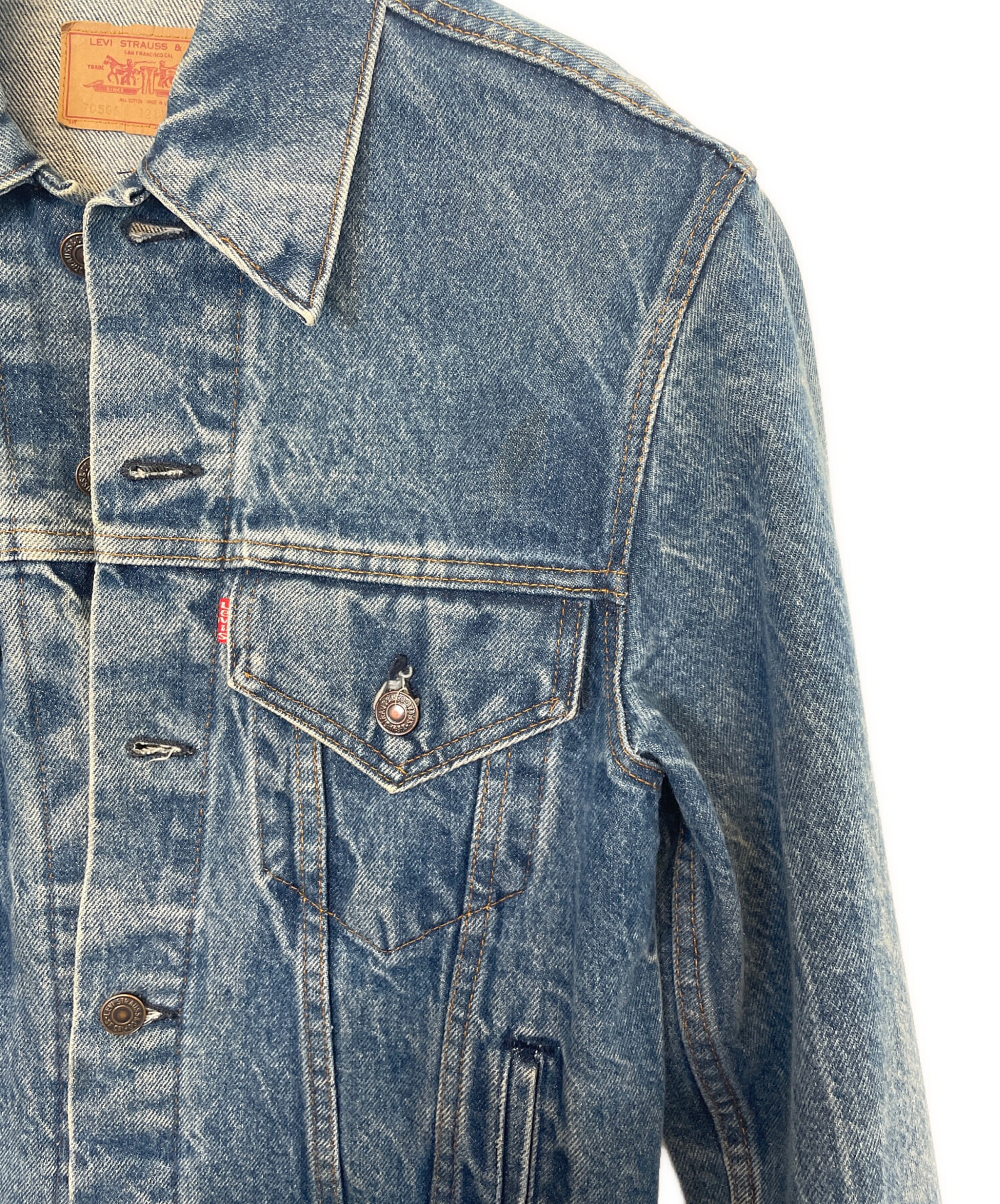 中古・古着通販】LEVI'S (リーバイス) デニムジャケット インディゴ