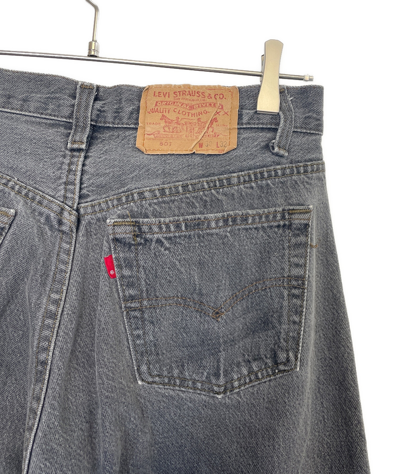 中古・古着通販】LEVI'S (リーバイス) デニムパンツ ブラック サイズ
