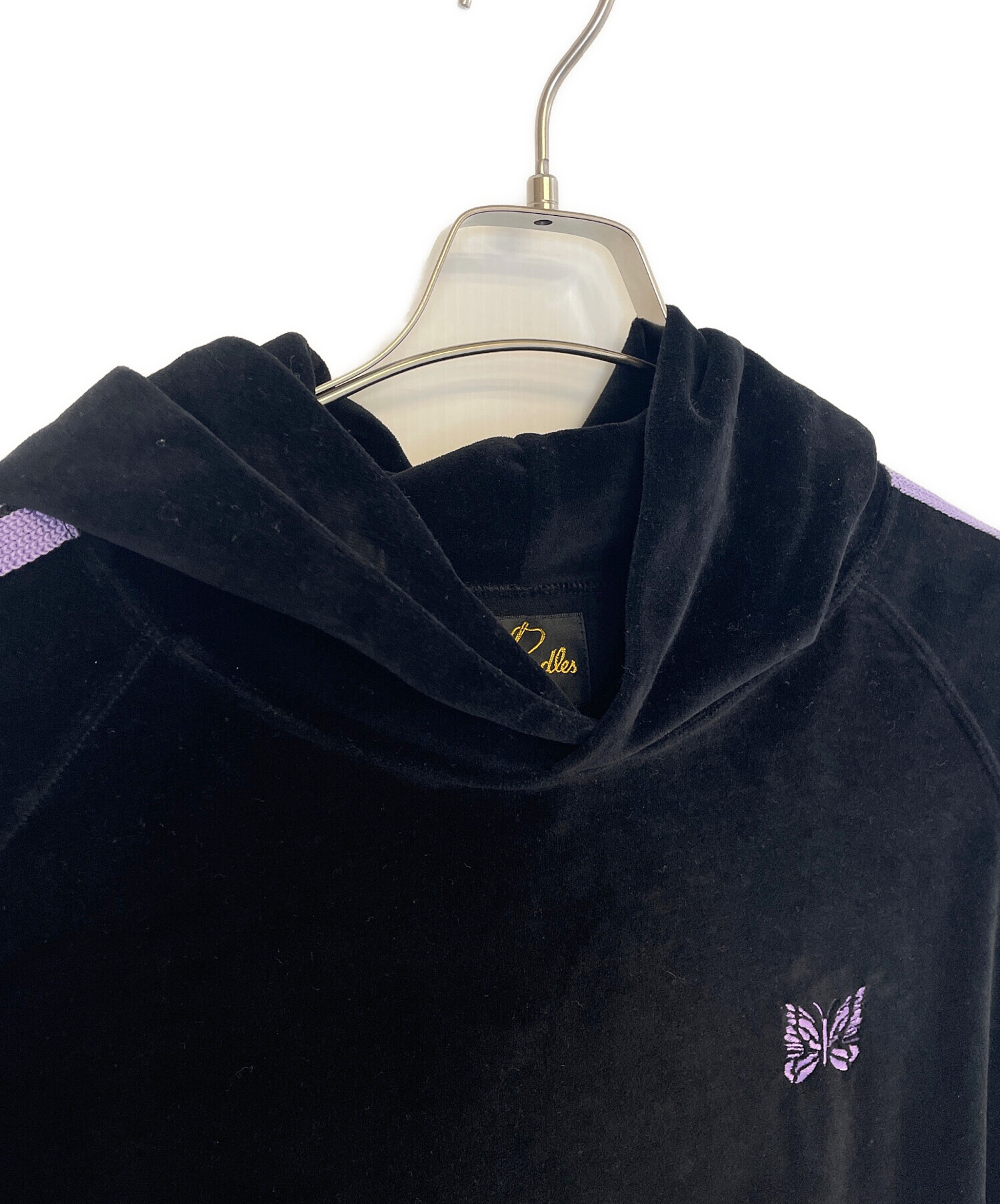 中古・古着通販】Needles (ニードルズ) ベロアパーカー ブラック