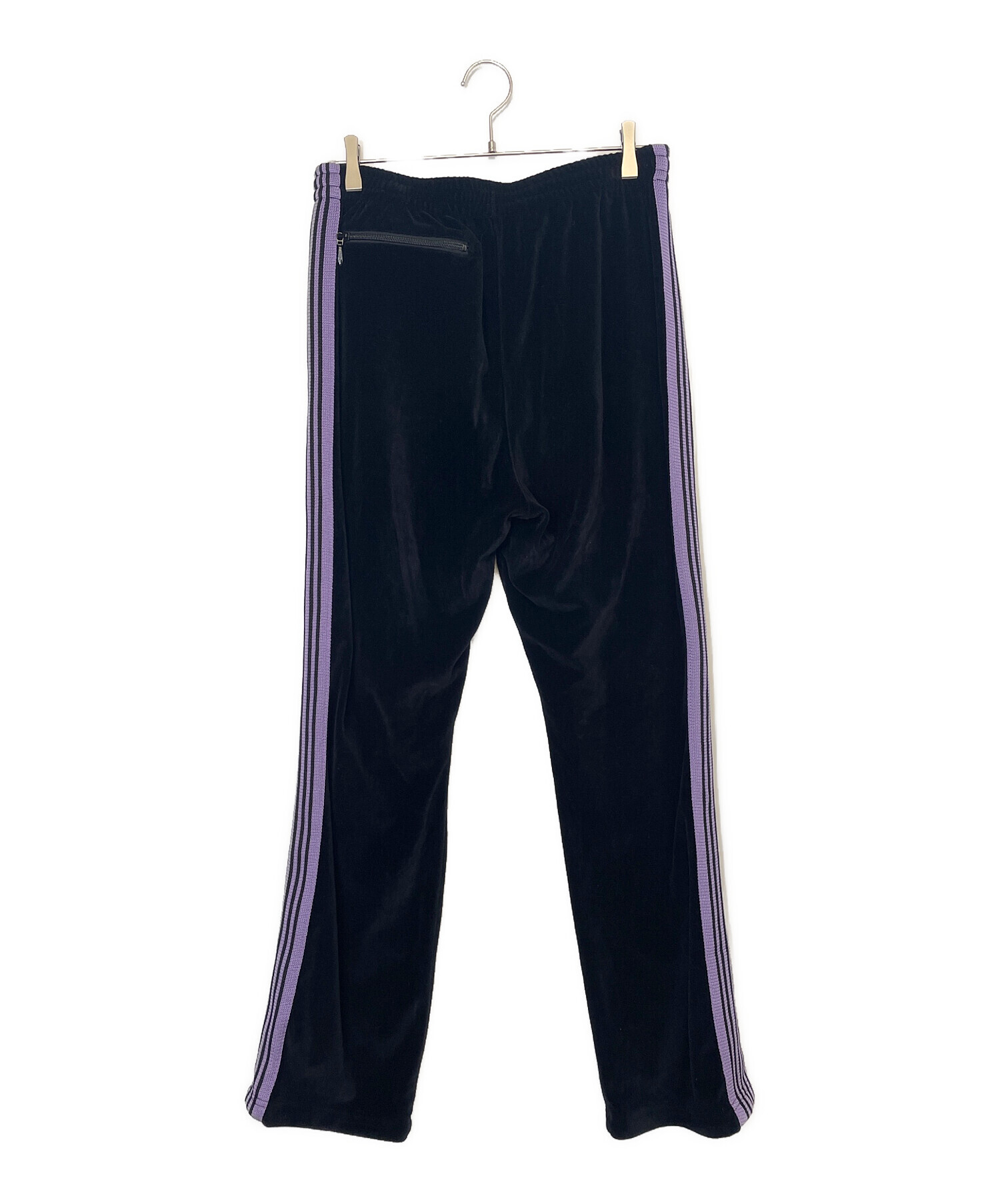 Needles ナロー　ベロア　パープル　トラックパンツ 季節外れセール！ 希少 ニードルス ナロートラックパンツ パープル