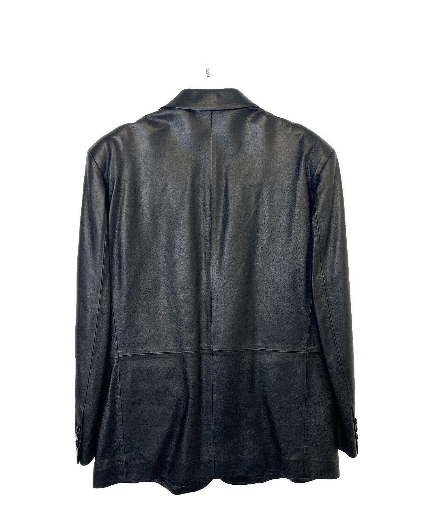 中古・古着通販】BALMAIN (バルマン) レザーテーラードジャケット