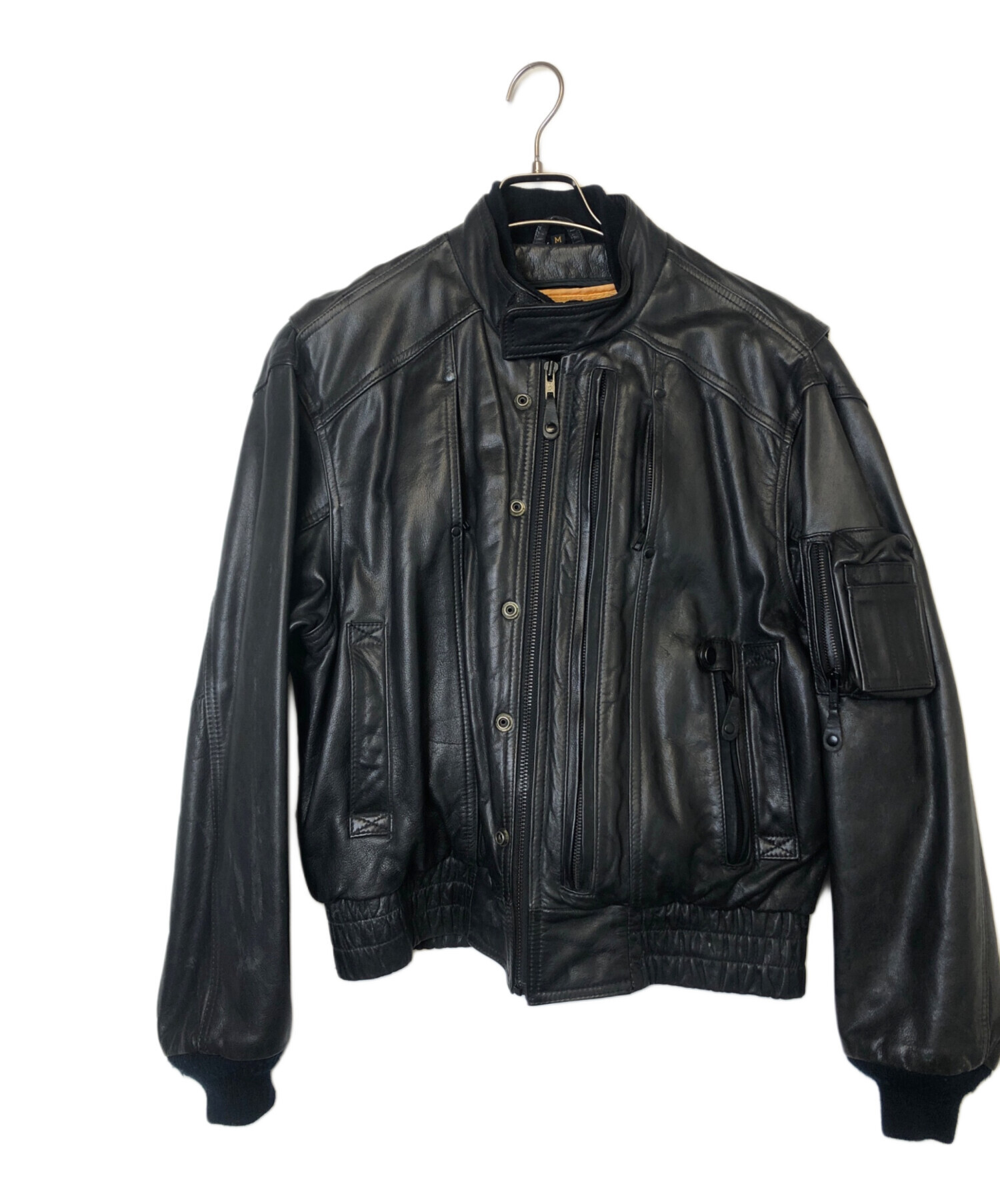 中古・古着通販】KADOYA (カドヤ) ライダースジャケット ブラック 