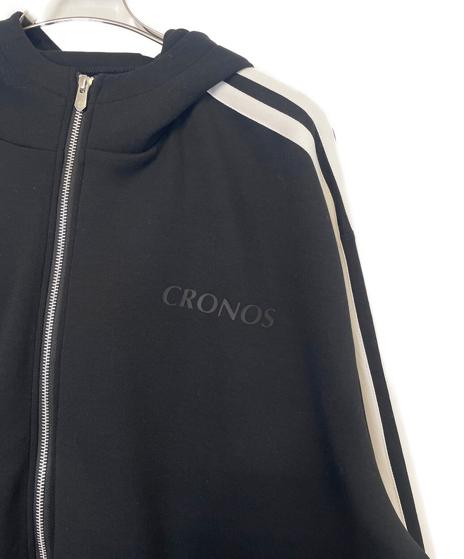 中古・古着通販】CRONOS (クロノス) ジップパーカー ブラック サイズ:L