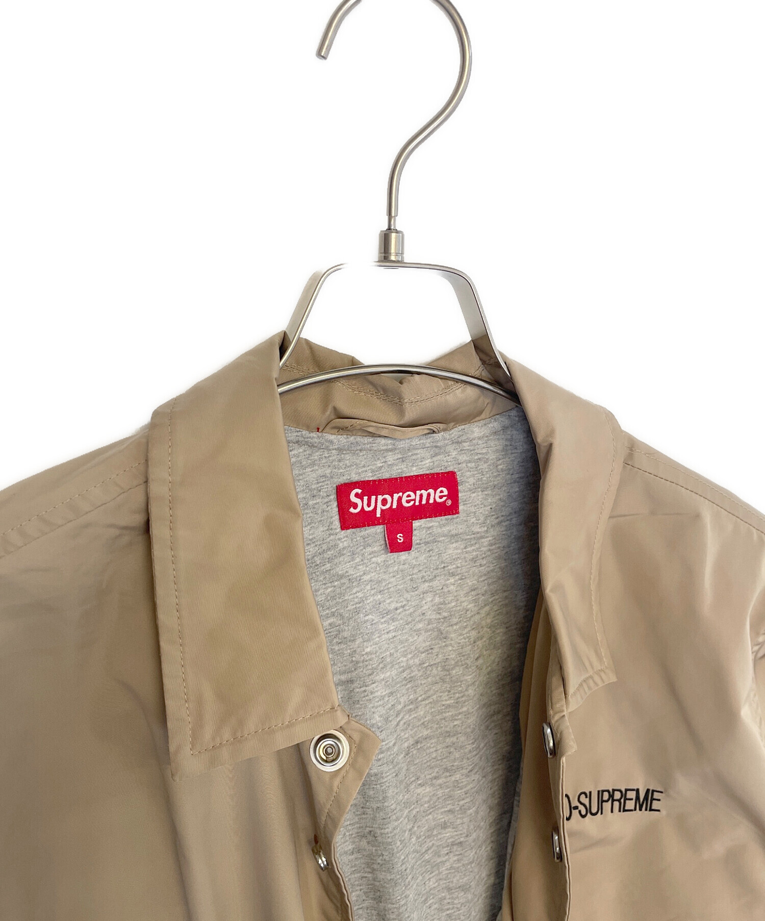 中古・古着通販】SUPREME (シュプリーム) コーチジャケット ベージュ