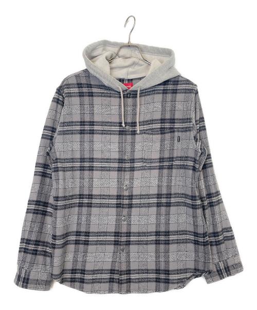 Supreme シュプリーム パーカー M グレー 【古着】【中古】【送料無料】 中古・古着通販】Supreme (シュプリーム) シャツパーカー グレー