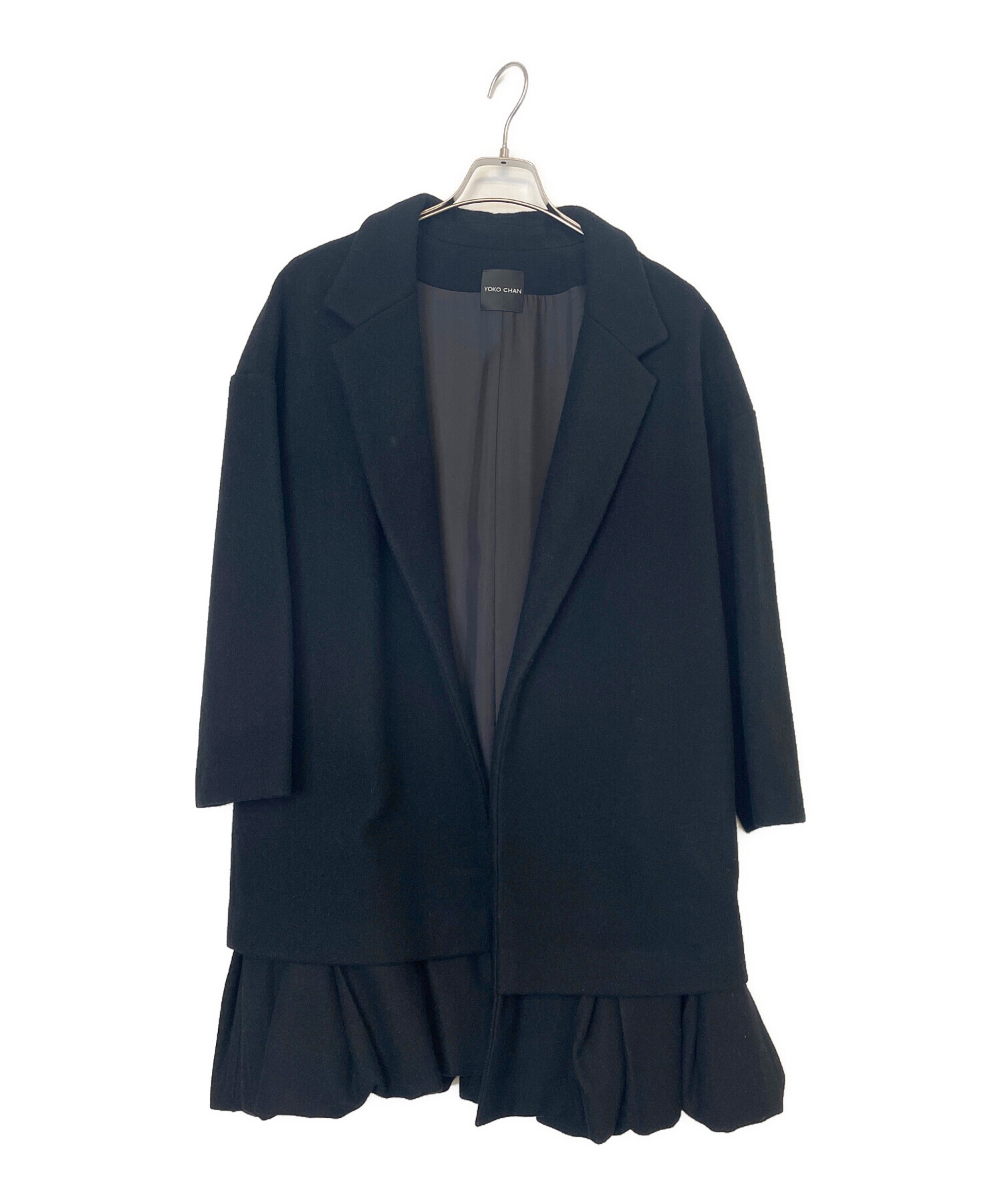 中古・古着通販】YOKO CHAN (ヨーコチャン) コート ブラック サイズ:38