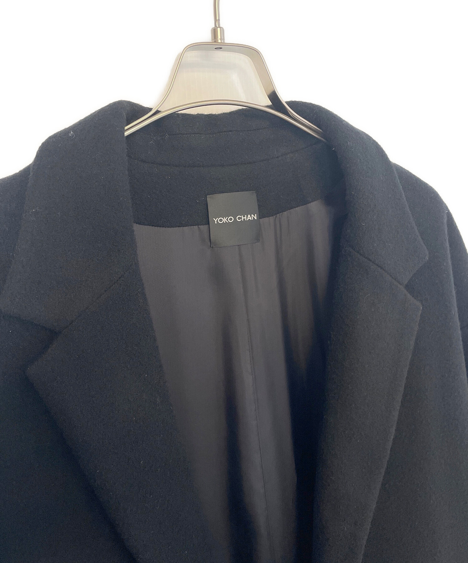 中古・古着通販】YOKO CHAN (ヨーコチャン) コート ブラック サイズ:38