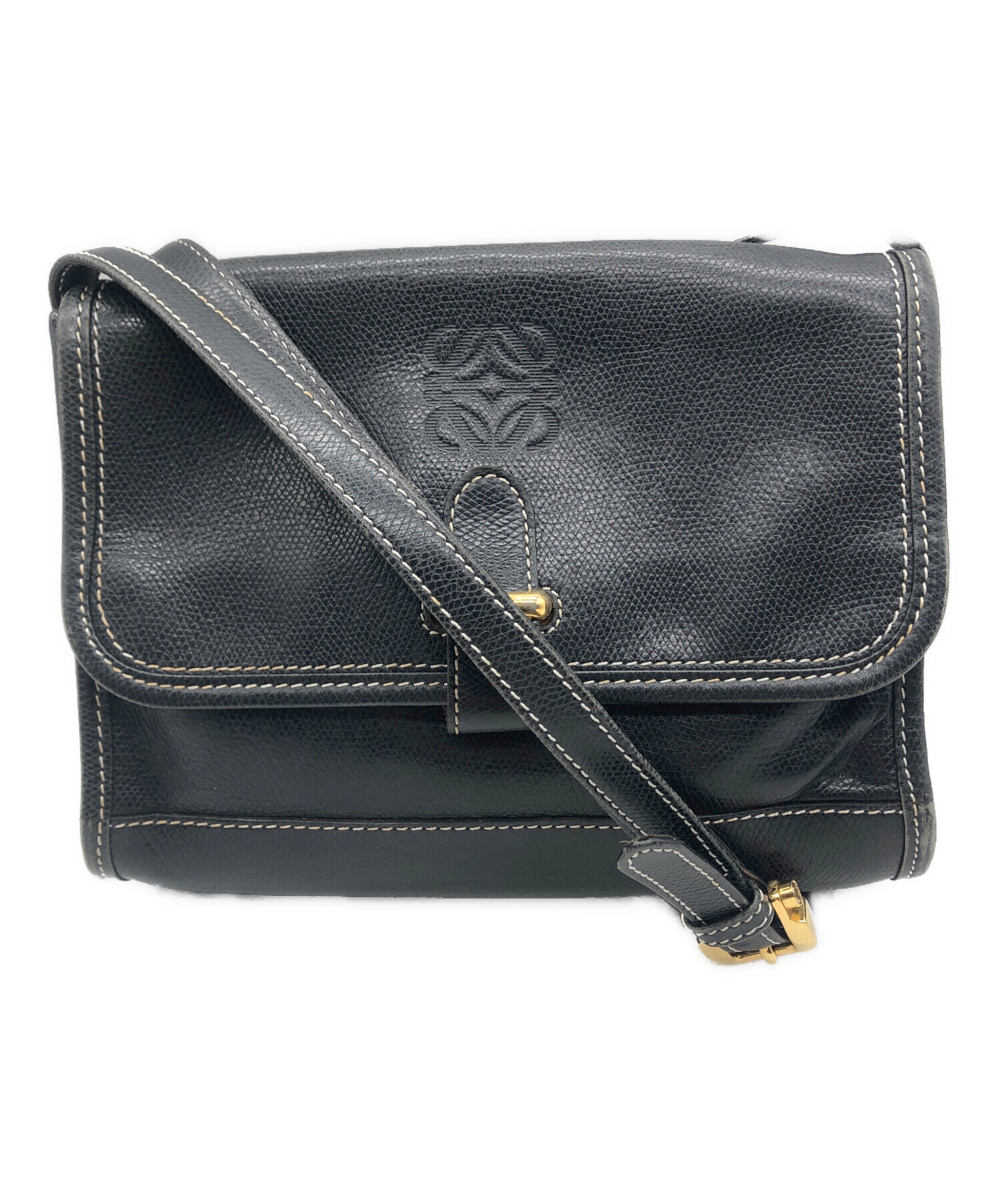 中古・古着通販】LOEWE (ロエベ) ショルダーバッグ ブラック｜ブランド 