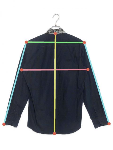 中古・古着通販】FENDI (フェンディ) 長袖シャツ ブラック サイズ:40