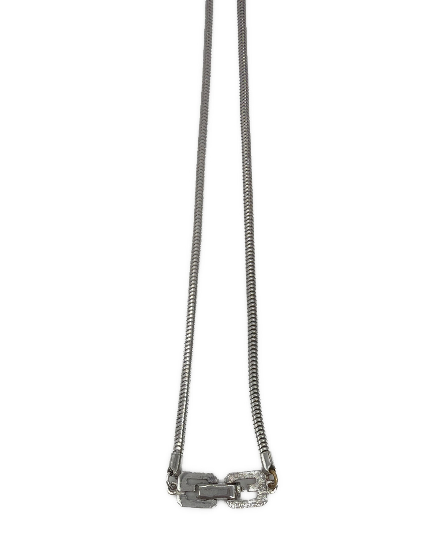 中古・古着通販】GIVENCHY (ジバンシィ) スクエアロゴネックレス