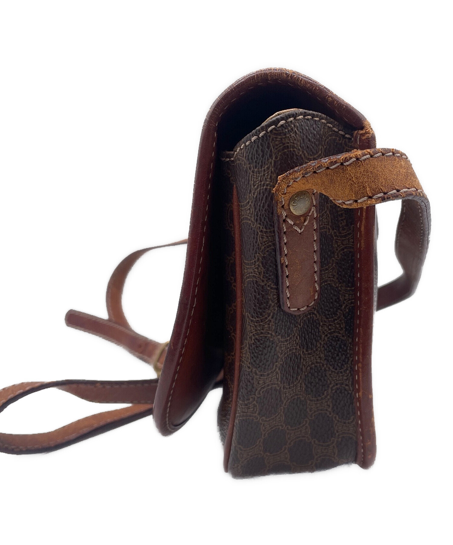 中古・古着通販】CELINE (セリーヌ) ショルダーバッグ ブラウン