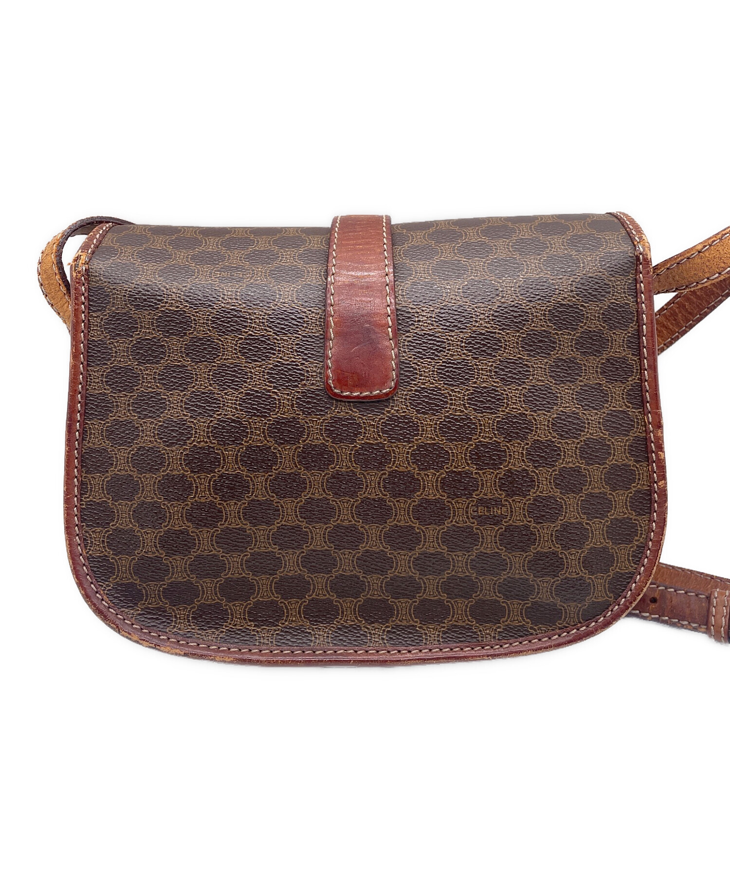 中古・古着通販】CELINE (セリーヌ) ショルダーバッグ ブラウン