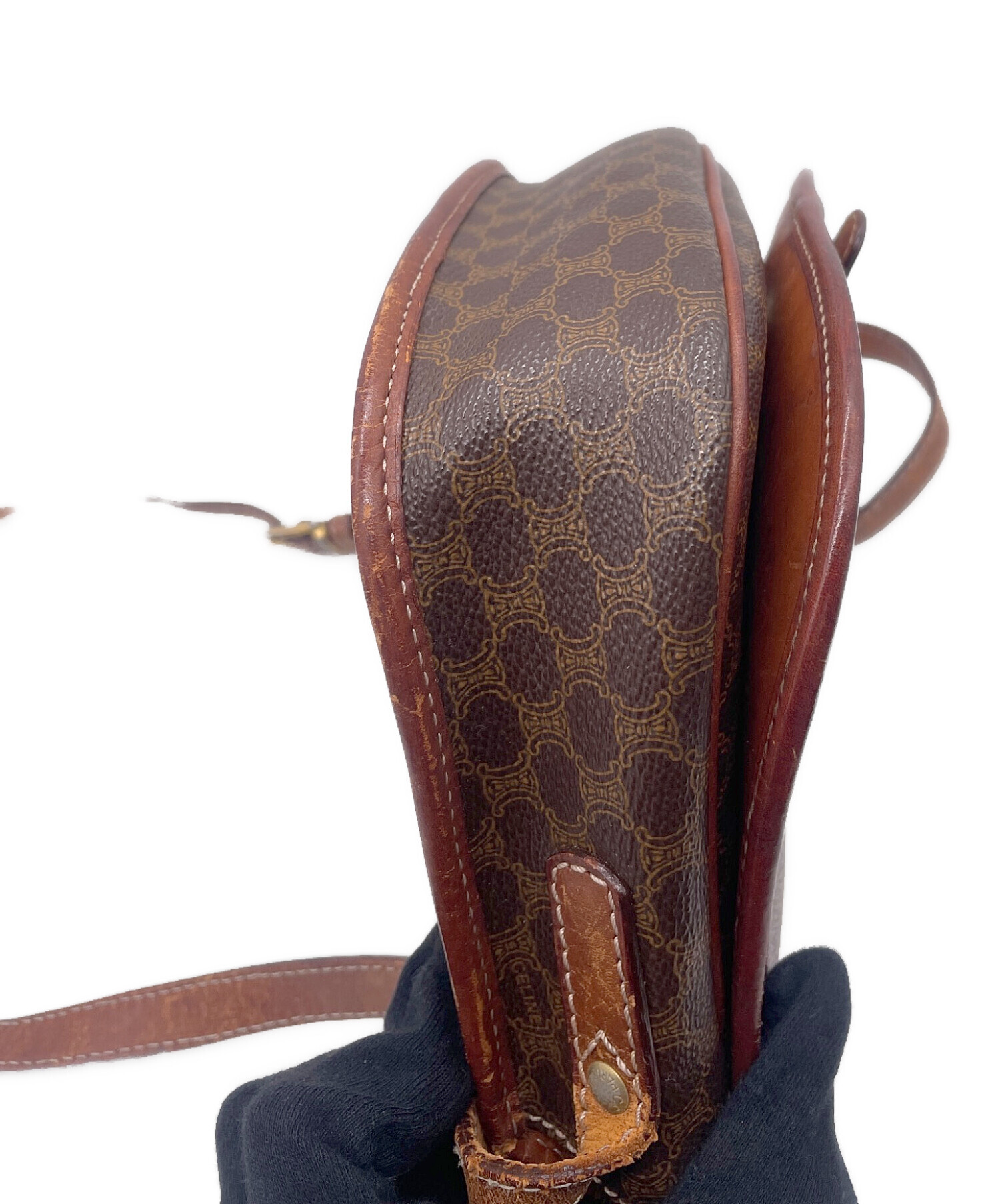 中古・古着通販】CELINE (セリーヌ) ショルダーバッグ ブラウン