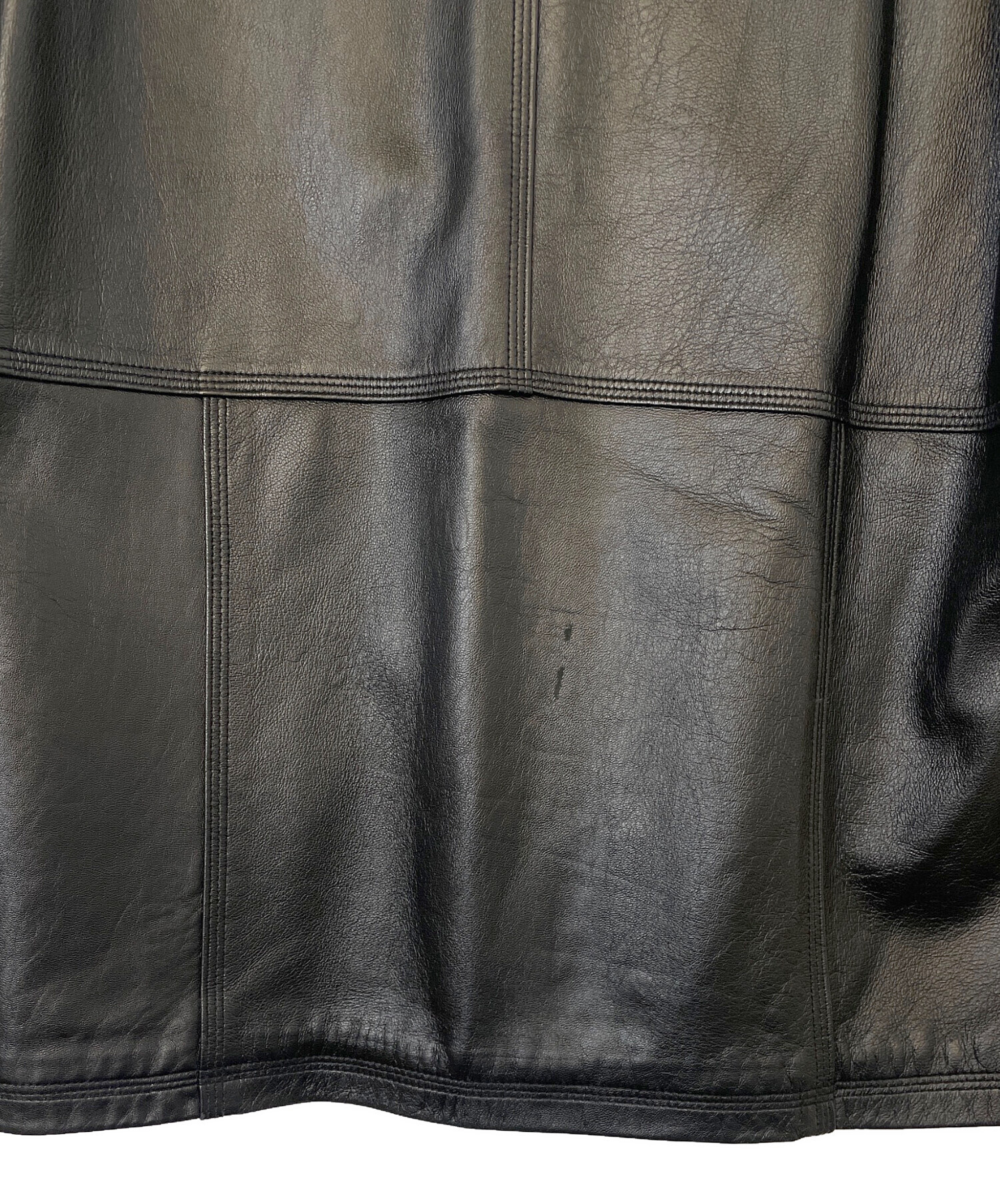 中古・古着通販】BALMAIN (バルマン) ラムレザージャケット ブラック