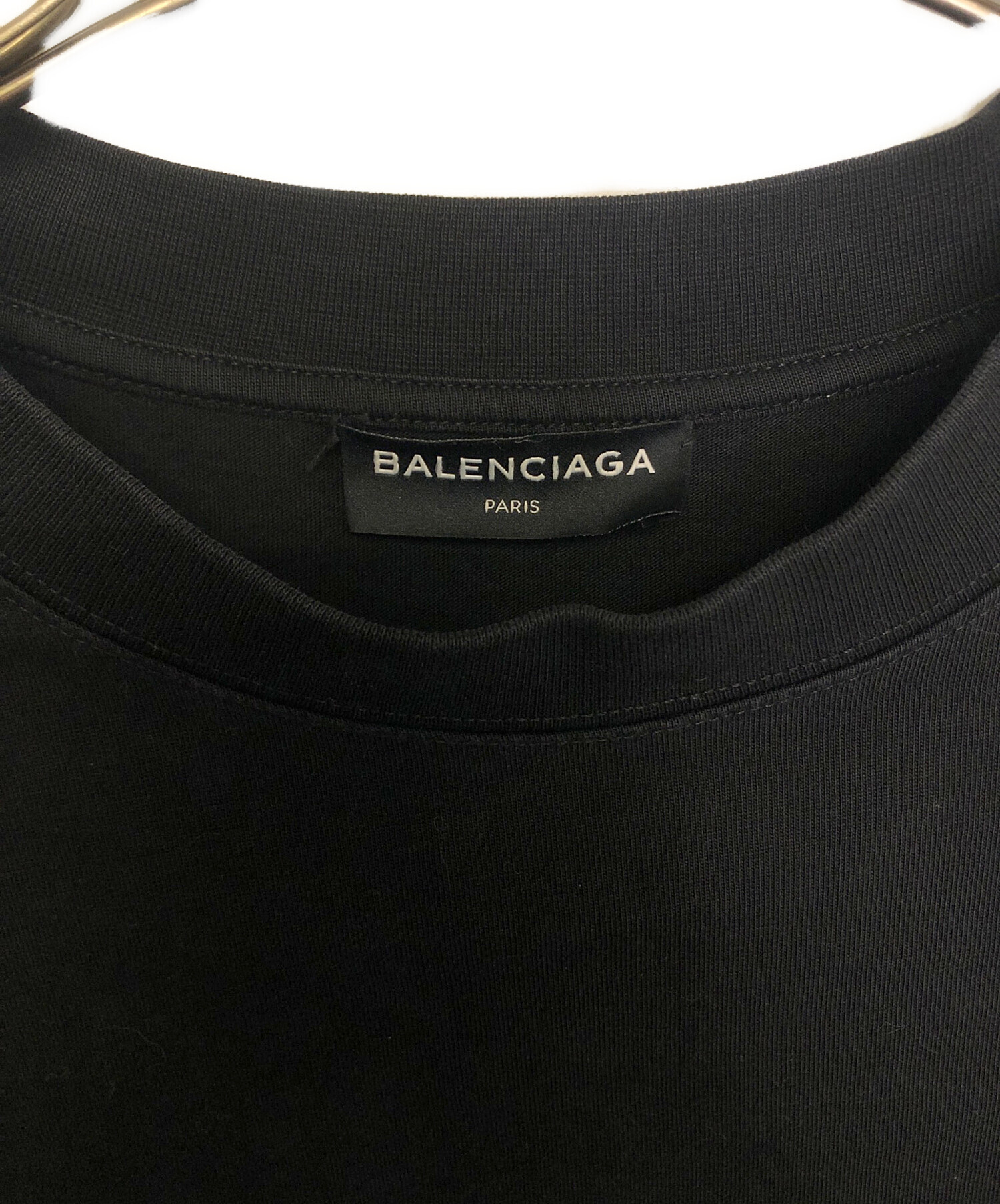中古・古着通販】BALENCIAGA (バレンシアガ) 半袖カットソー ブラック