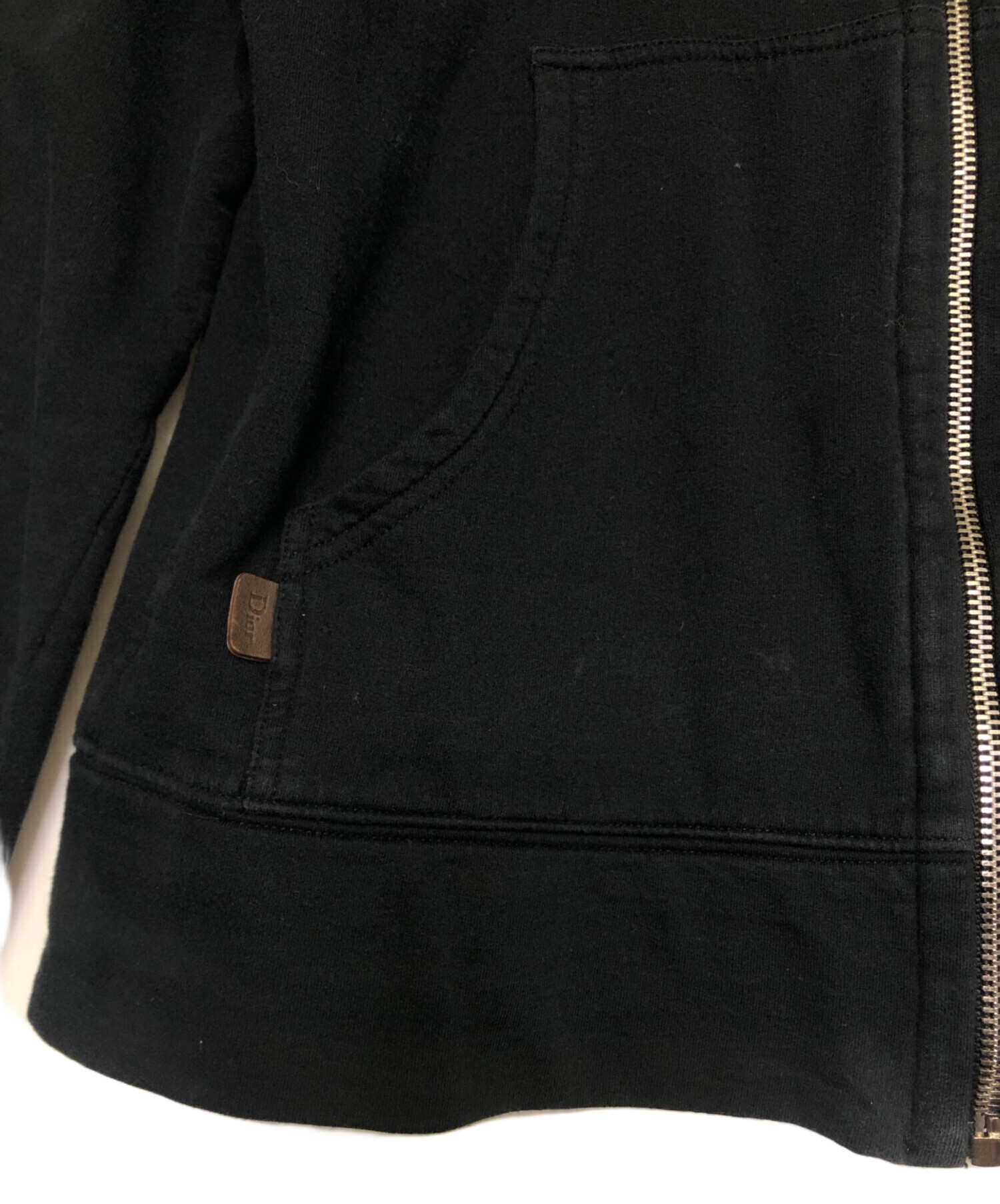 中古・古着通販】Dior (ディオール) ジップパーカー ブラック サイズ 