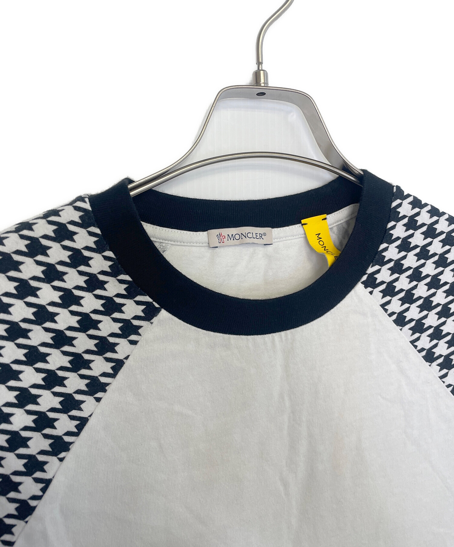 M　HF着 MONCLER FRAGMENT 千鳥 ロンT モンクレール 中古・古着通販】MONCLER (モンクレール) FRAGMENT DESIGN