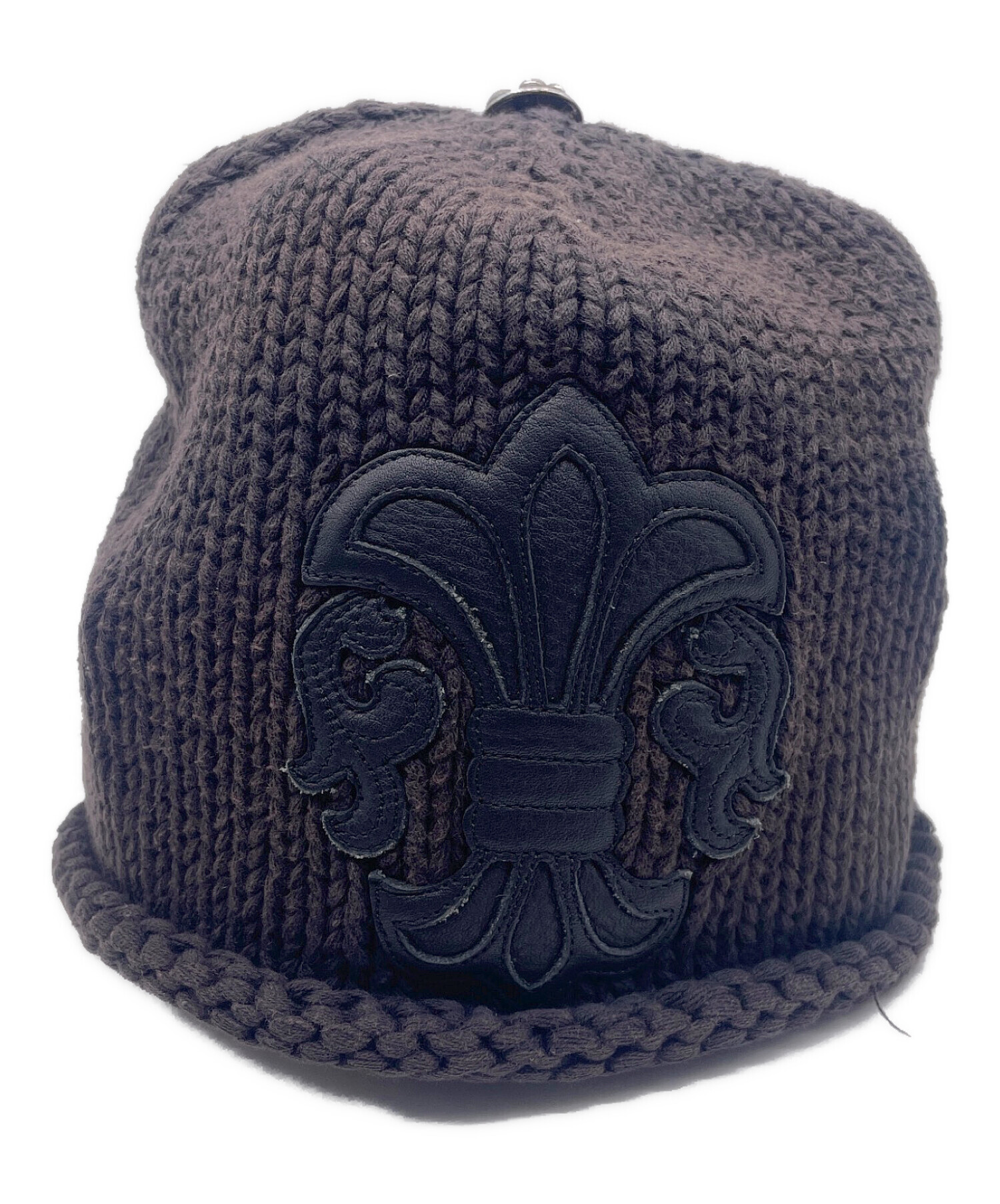 中古・古着通販】CHROME HEARTS (クロムハーツ) ニット帽 ブラック