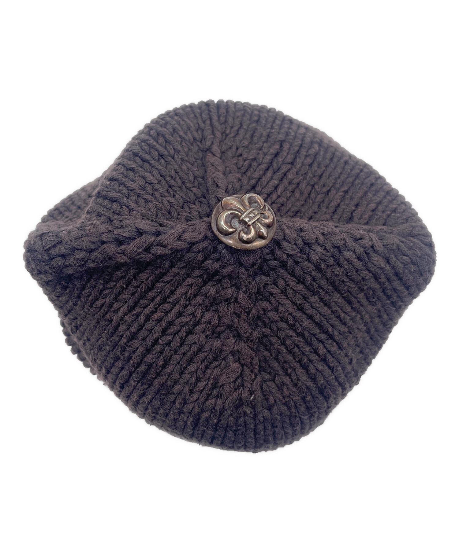 中古・古着通販】CHROME HEARTS (クロムハーツ) ニット帽 ブラック