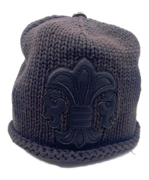 中古・古着通販】CHROME HEARTS (クロムハーツ) ニット帽 ブラック