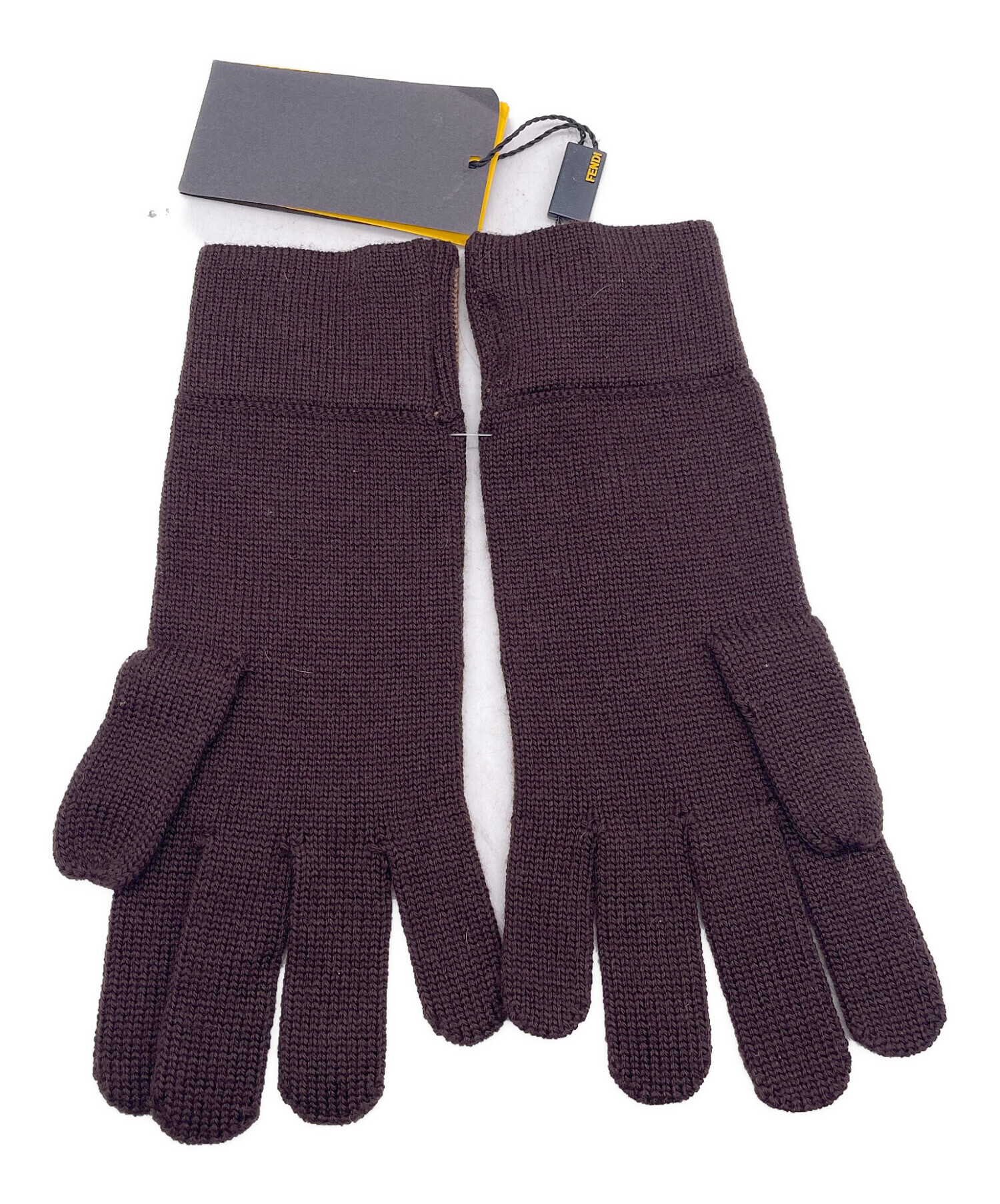 FENDI フェンディ　レディース　手袋　超美品　値下げ 中古・古着通販】FENDI (フェンディ) 手袋 ブラウン 未使用品