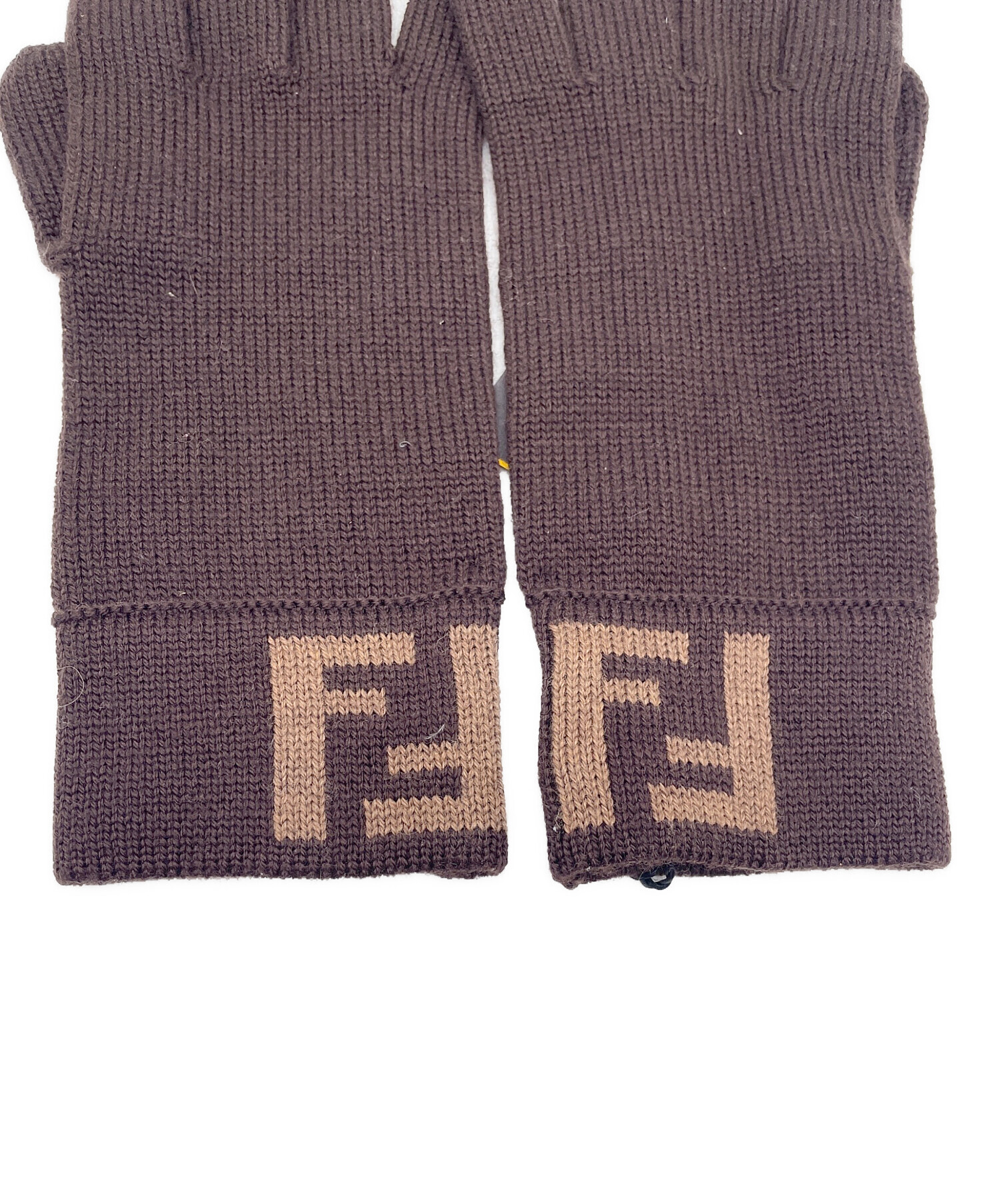 中古・古着通販】FENDI (フェンディ) 手袋 ブラウン 未使用品