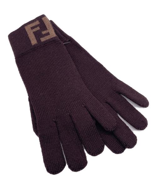 中古・古着通販】FENDI (フェンディ) 手袋 ブラウン 未使用品