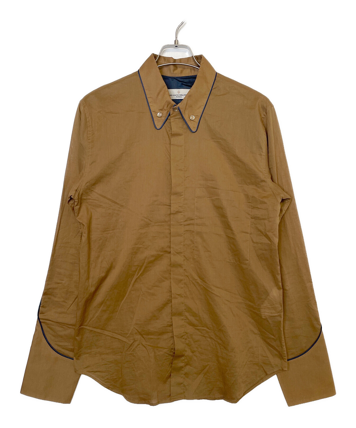 中古・古着通販】GOLDEN GOOSE (ゴールデングース) 長袖シャツ ブルー 