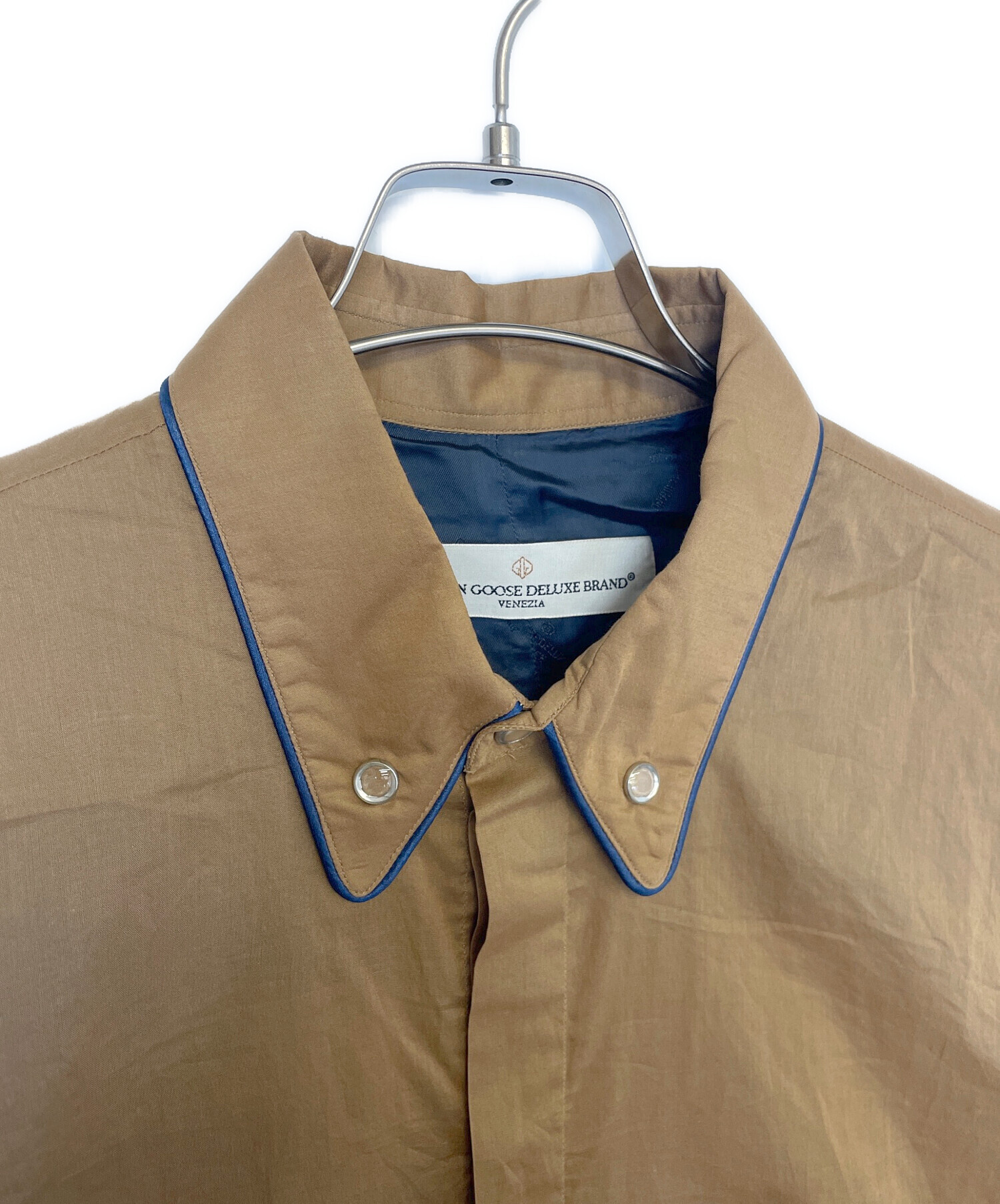 中古・古着通販】GOLDEN GOOSE (ゴールデングース) 長袖シャツ ブルー 