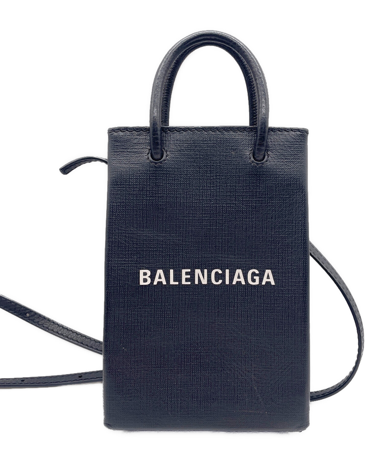 中古・古着通販】BALENCIAGA (バレンシアガ) フォンホルダー ブラック