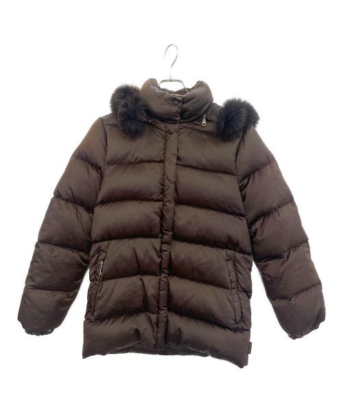 美品❢MONCLER ブラウン フード付きジャケット　00 中古・古着通販】MONCLER (モンクレール) ダウンジャケット ブラウン