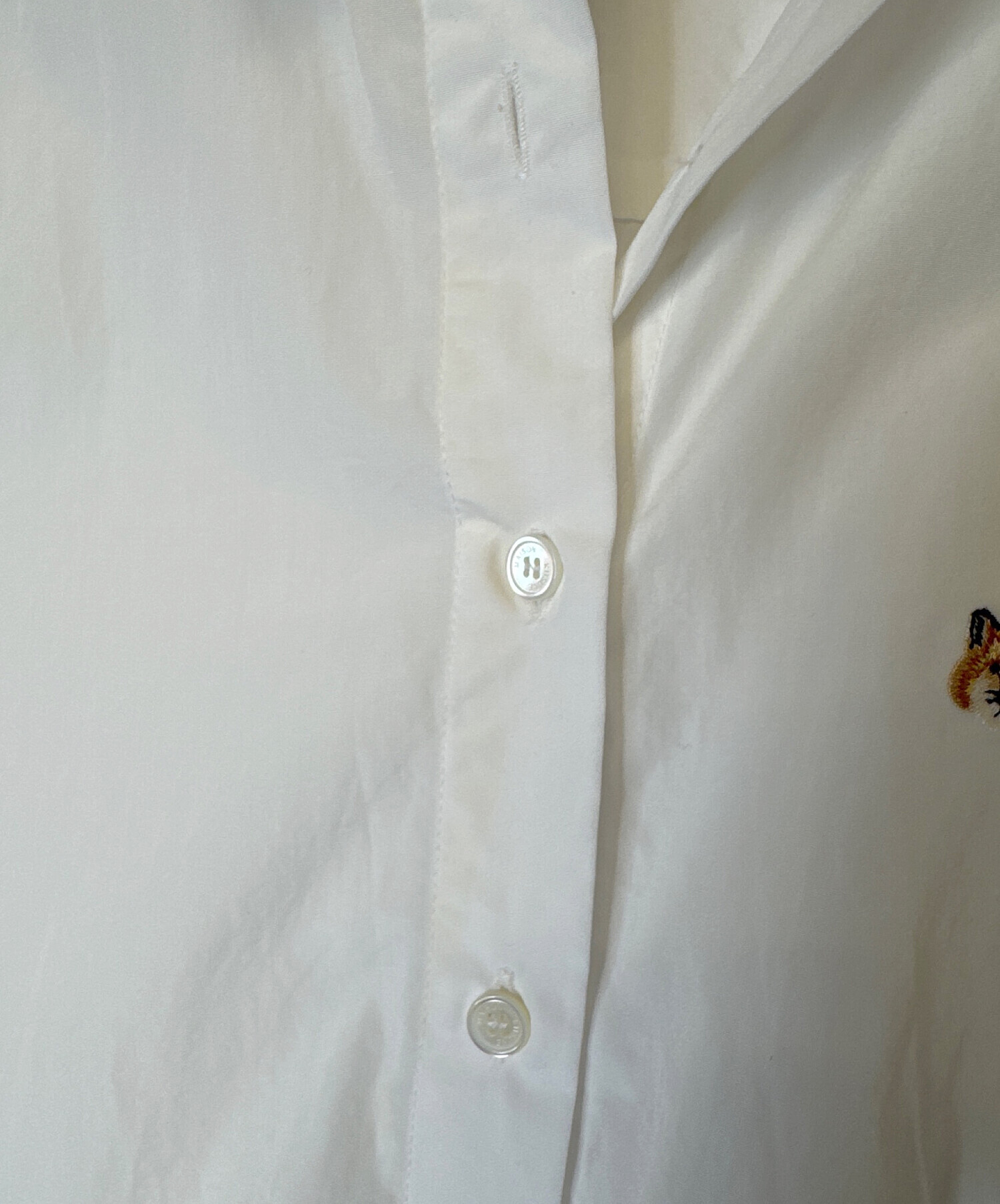 中古・古着通販】MAISON KITSUNE (メゾンキツネ) 長袖シャツ ホワイト