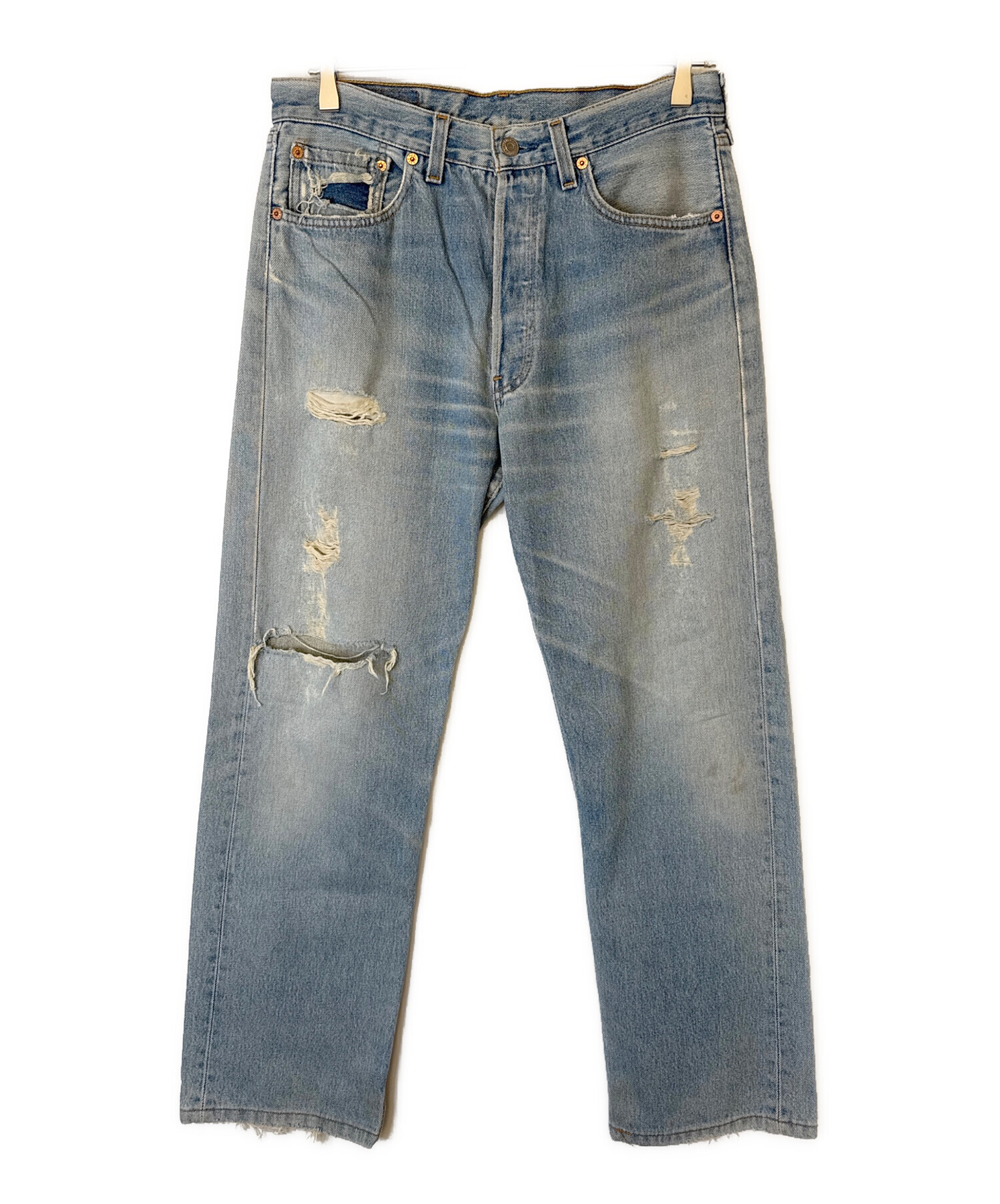 中古・古着通販】LEVI'S (リーバイス) 501デニムパンツ スカイブルー