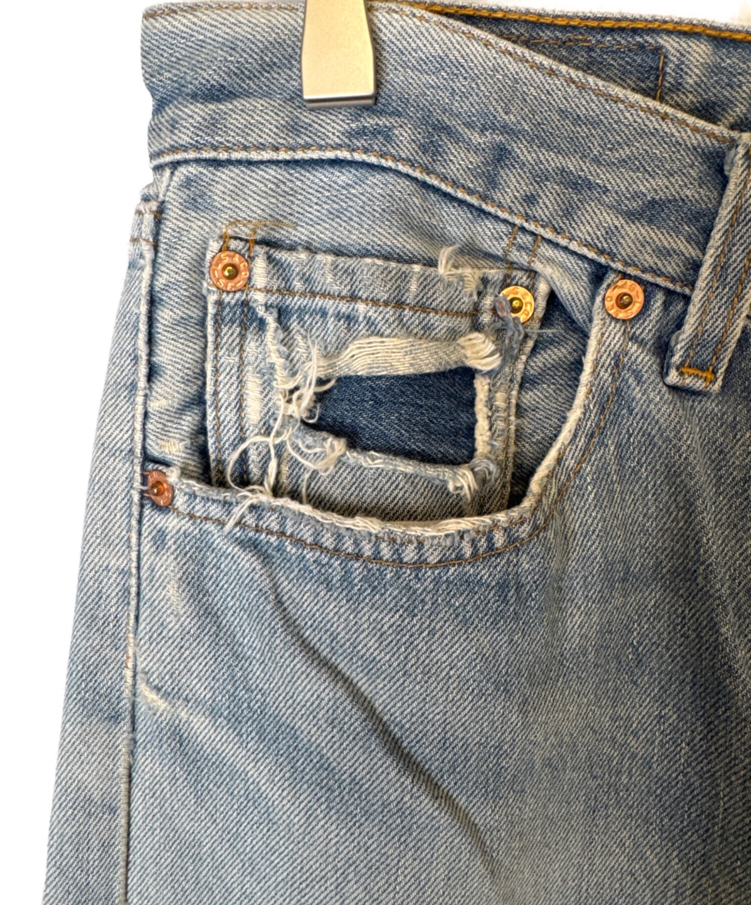 中古・古着通販】LEVI'S (リーバイス) 501デニムパンツ スカイブルー