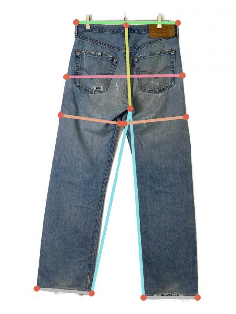 中古・古着通販】LEVI'S (リーバイス) 501デニムパンツ スカイブルー