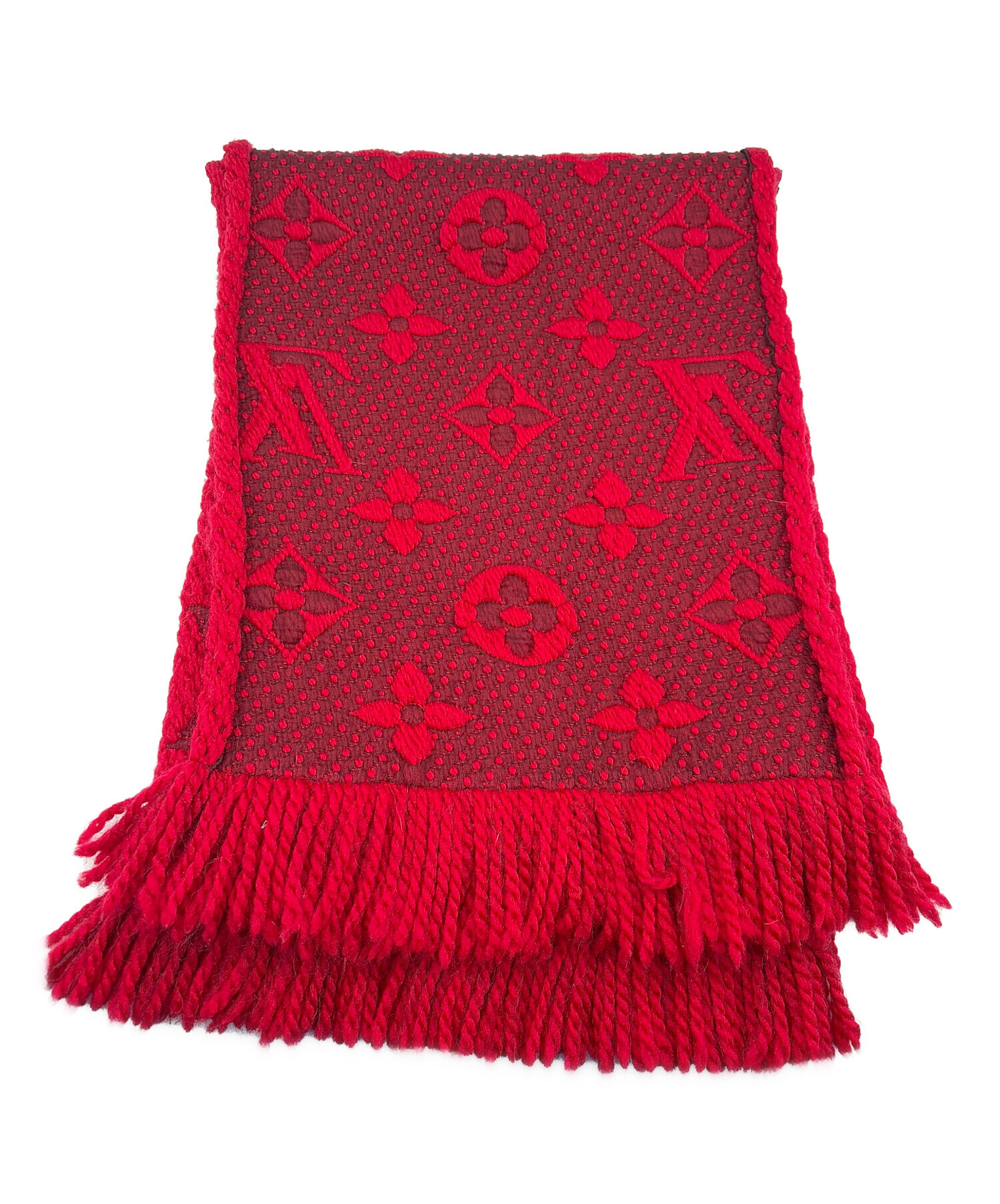 中古・古着通販】LOUIS VUITTON (ルイ ヴィトン) マフラー レッド 中古・古着通販】LOUIS VUITTON (ルイ ヴィトン) マフラー レッド