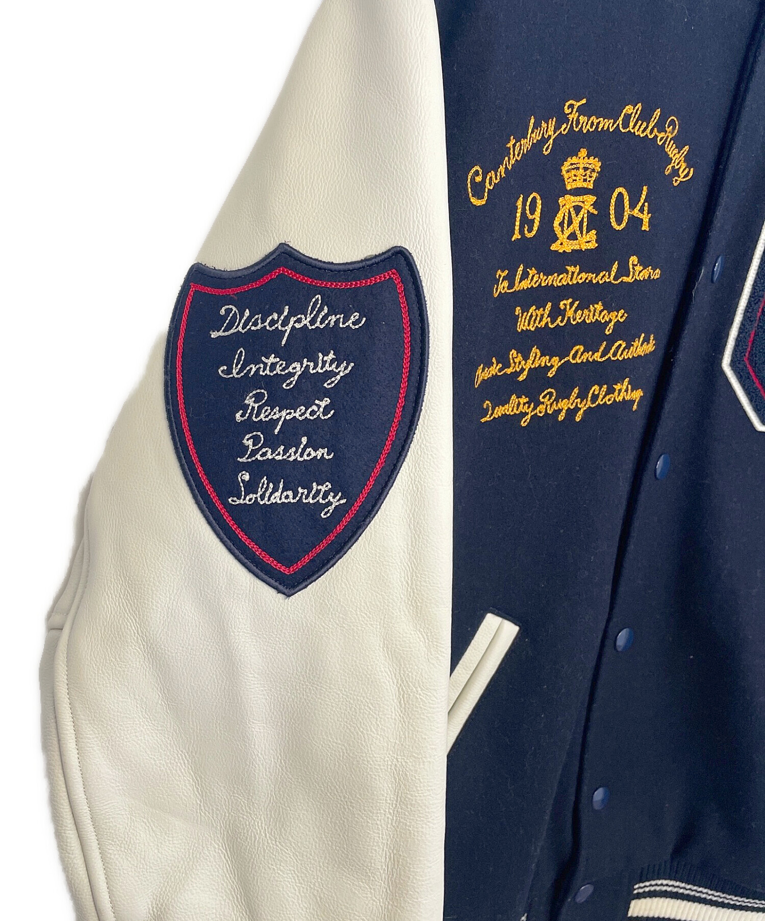 中古・古着通販】Canterbury (カンタベリー) スタジャン ホワイト