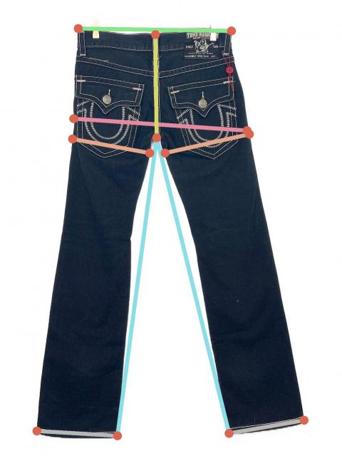 中古・古着通販】TRUE RELIGION (トゥルー レリジョン) デニムパンツ