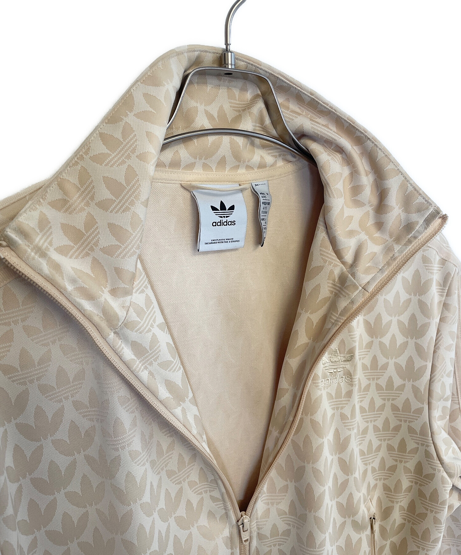 中古・古着通販】adidas (アディダス) ジャージ ベージュ サイズ:XS