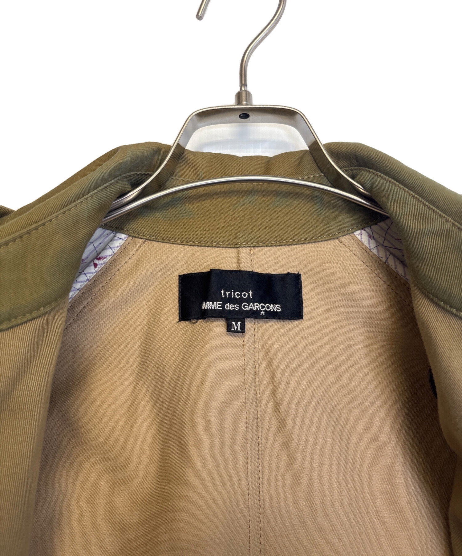 tricot COMME des GARÇONS ブラウン トレンチコート 中古・古着通販】tricot COMME des GARCONS (トリココムデギャルソン