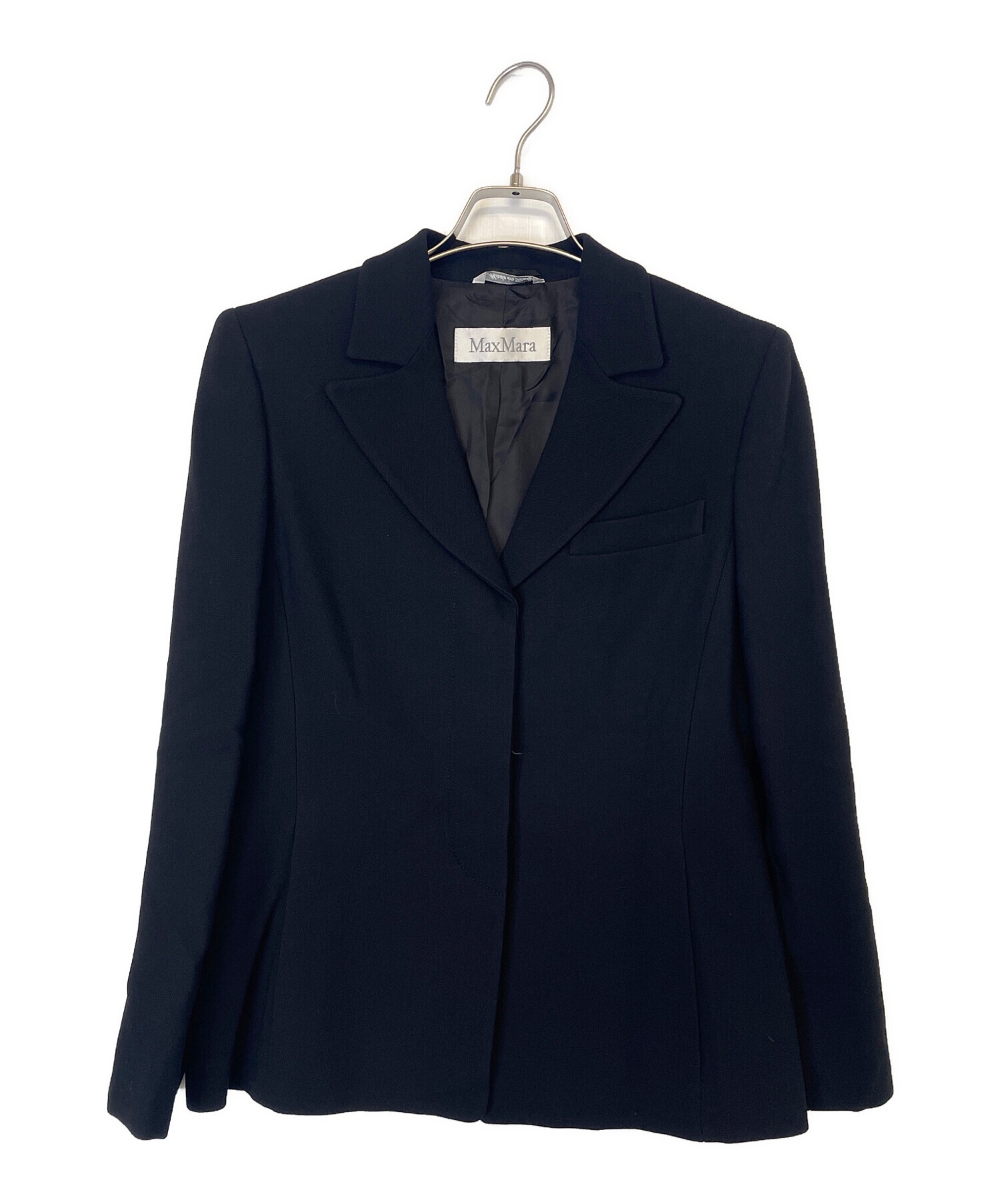 マックスマーラ　セットアップ　ネイビー　デニム　赤タグ　レディース　フォーマル 中古・古着通販】MaxMara (マックスマーラ) セットアップ ブラック