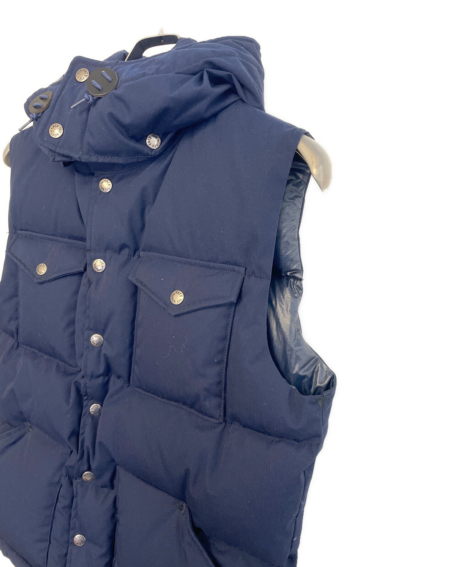 【中古】ノースフェイス パープルレーベル 65/35 フーデッドシエラベスト ダウンベスト 前開き L 紺 ND2550N メンズ 中古・古着通販】THE NORTHFACE PURPLELABEL (ザ・ノースフェイス