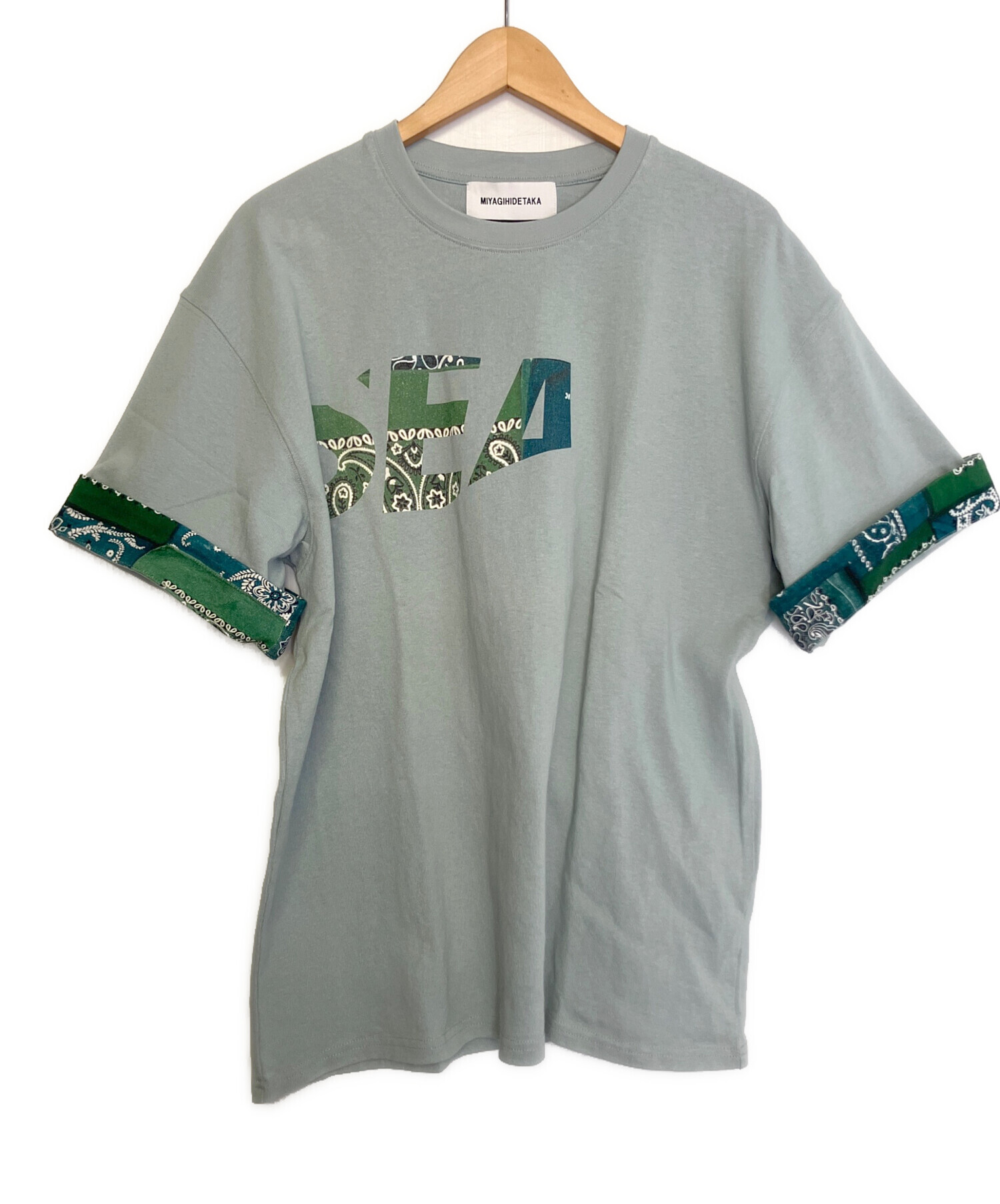中古・古着通販】WIND AND SEA (ウィンダンシー) 半袖Tシャツ スカイ
