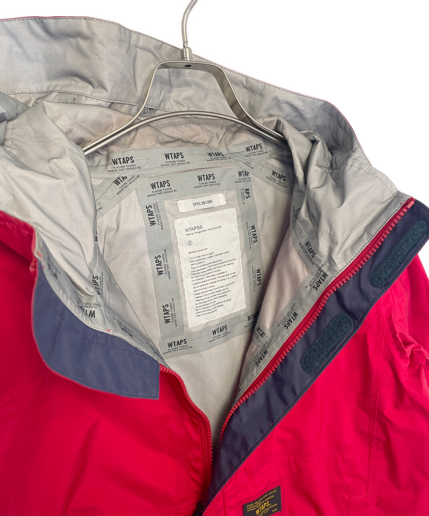 中古・古着通販】WTAPS (ダブルタップス) ナイロンジャケット レッド 