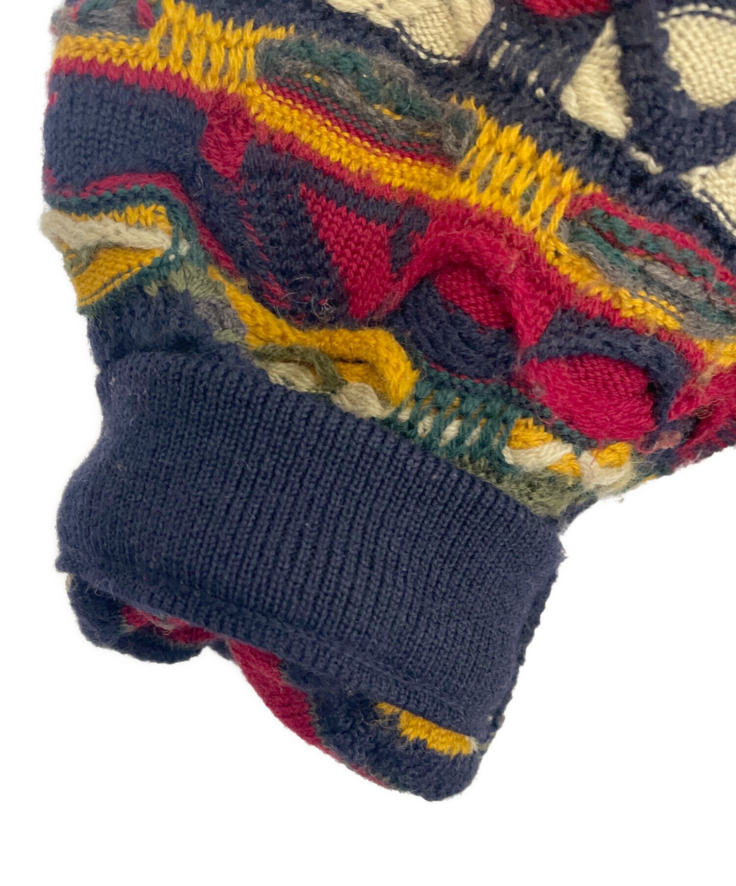 中古・古着通販】Coogi (クージー) 3D厚手ニット マルチカラー サイズ